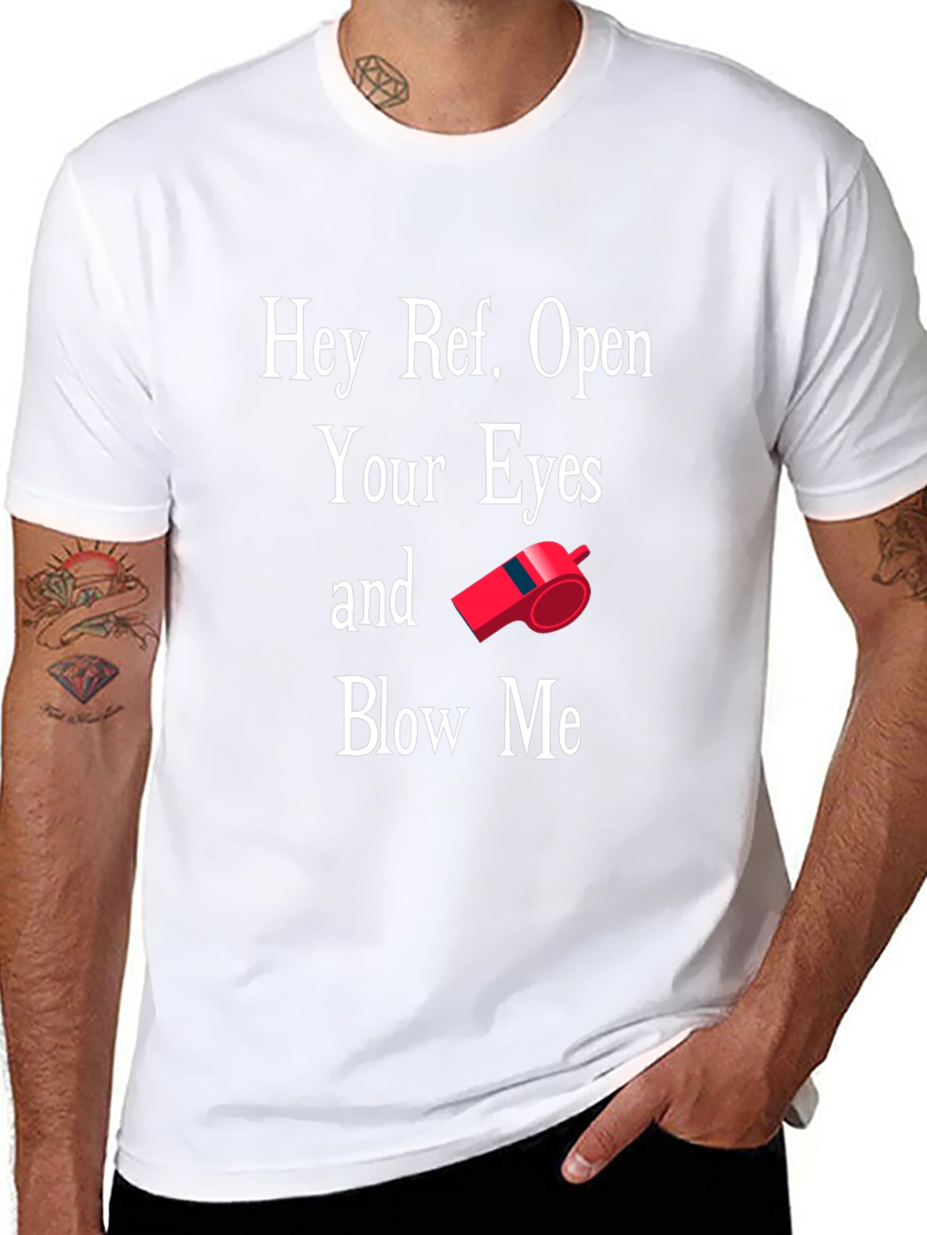 Hey Ref Open Your Eyes Graphic T-Shirt