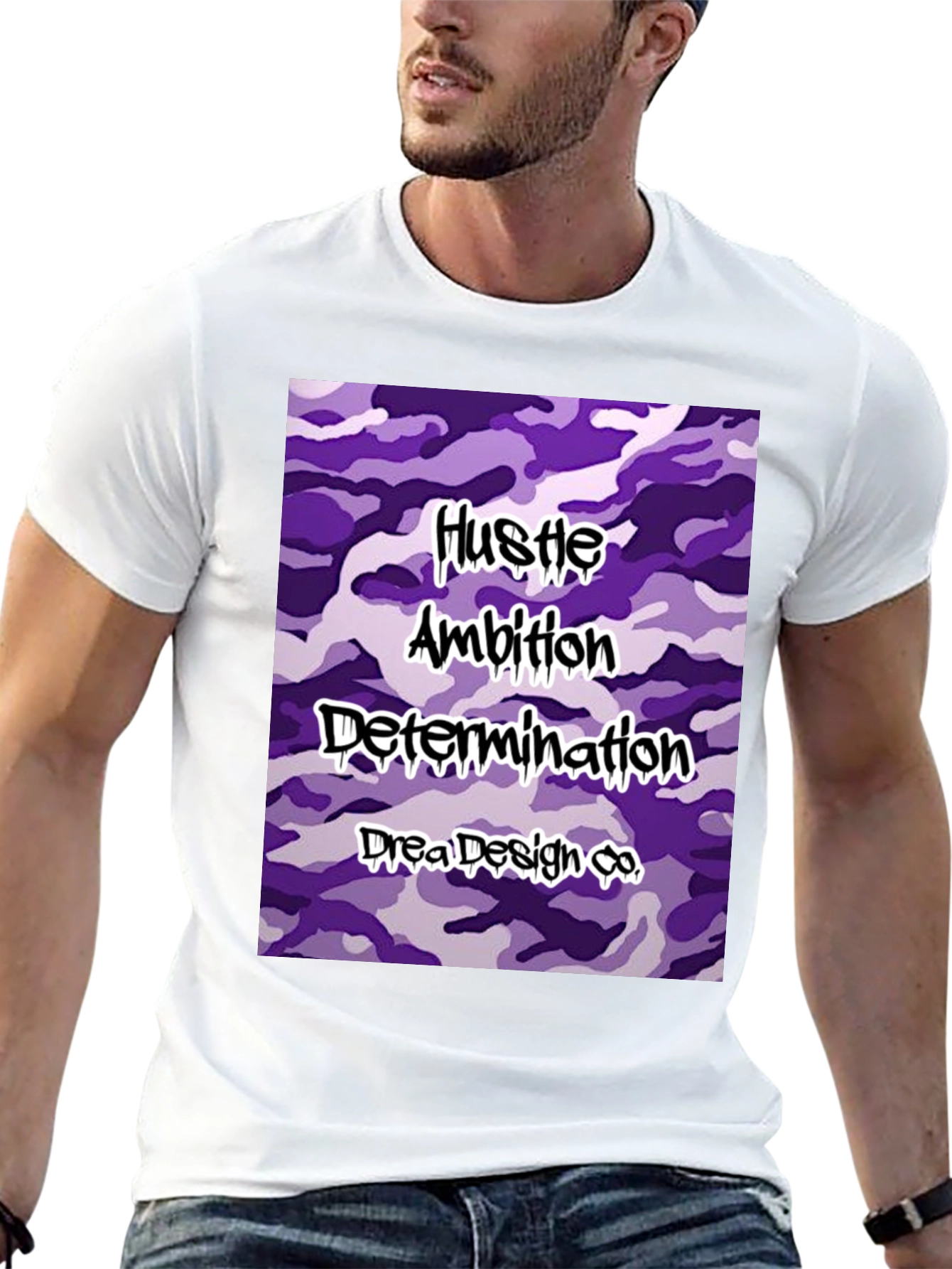 Hustle Ambition Determination Tee - Drea Design Co.