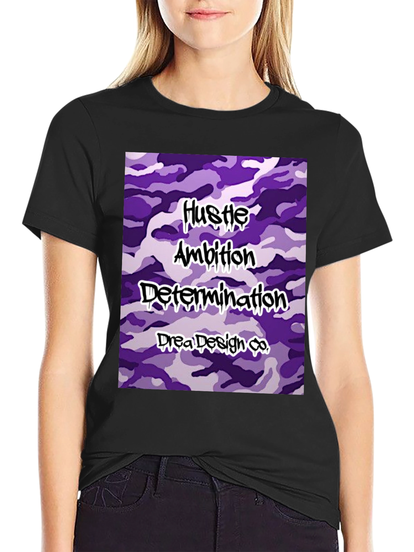 Hustle Ambition Determination Tee - Drea Design Co.