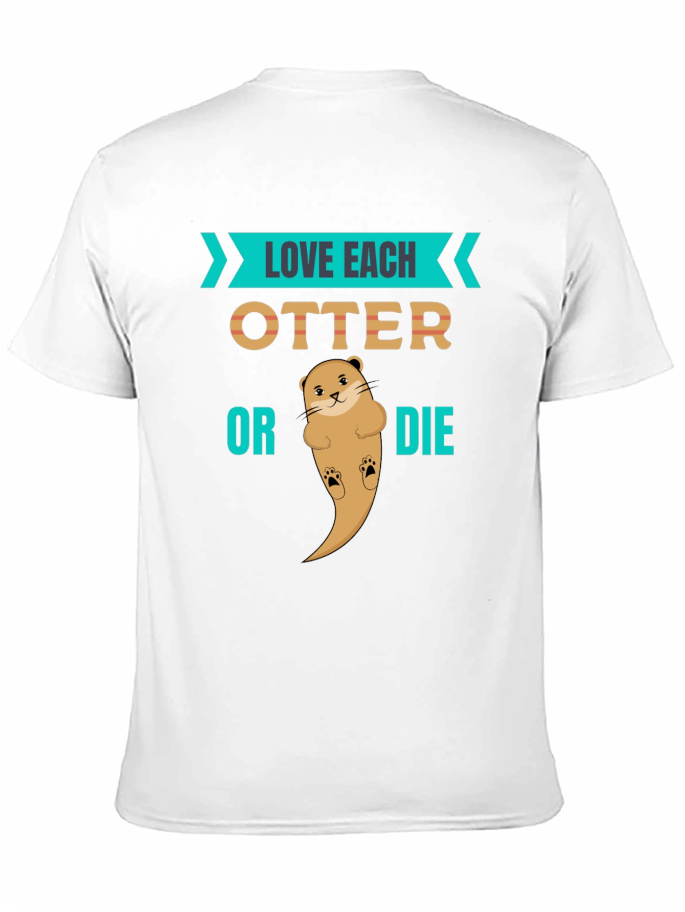 Love Each Otter Black Graphic Tee