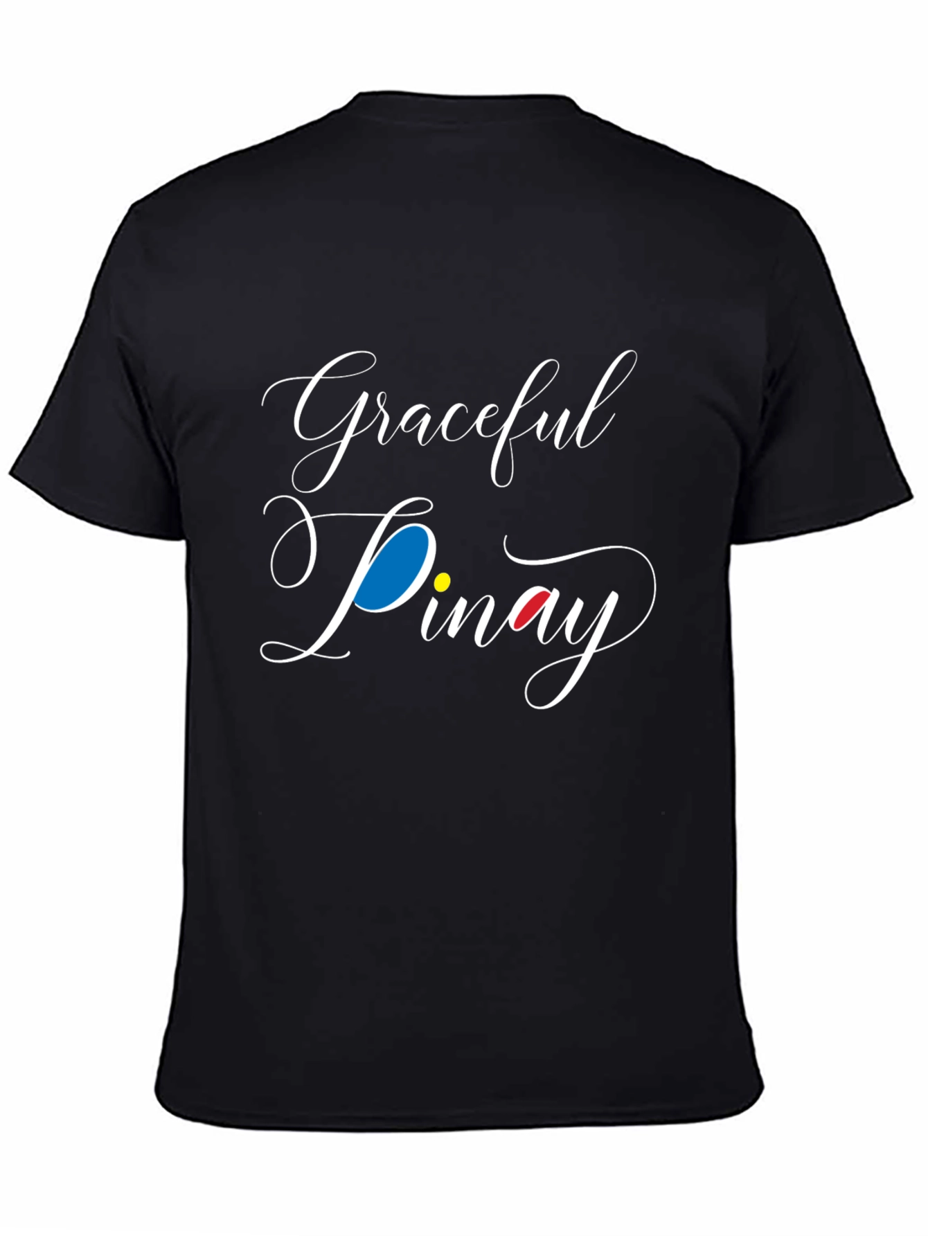 Graceful Pinay Black Graphic Tee
