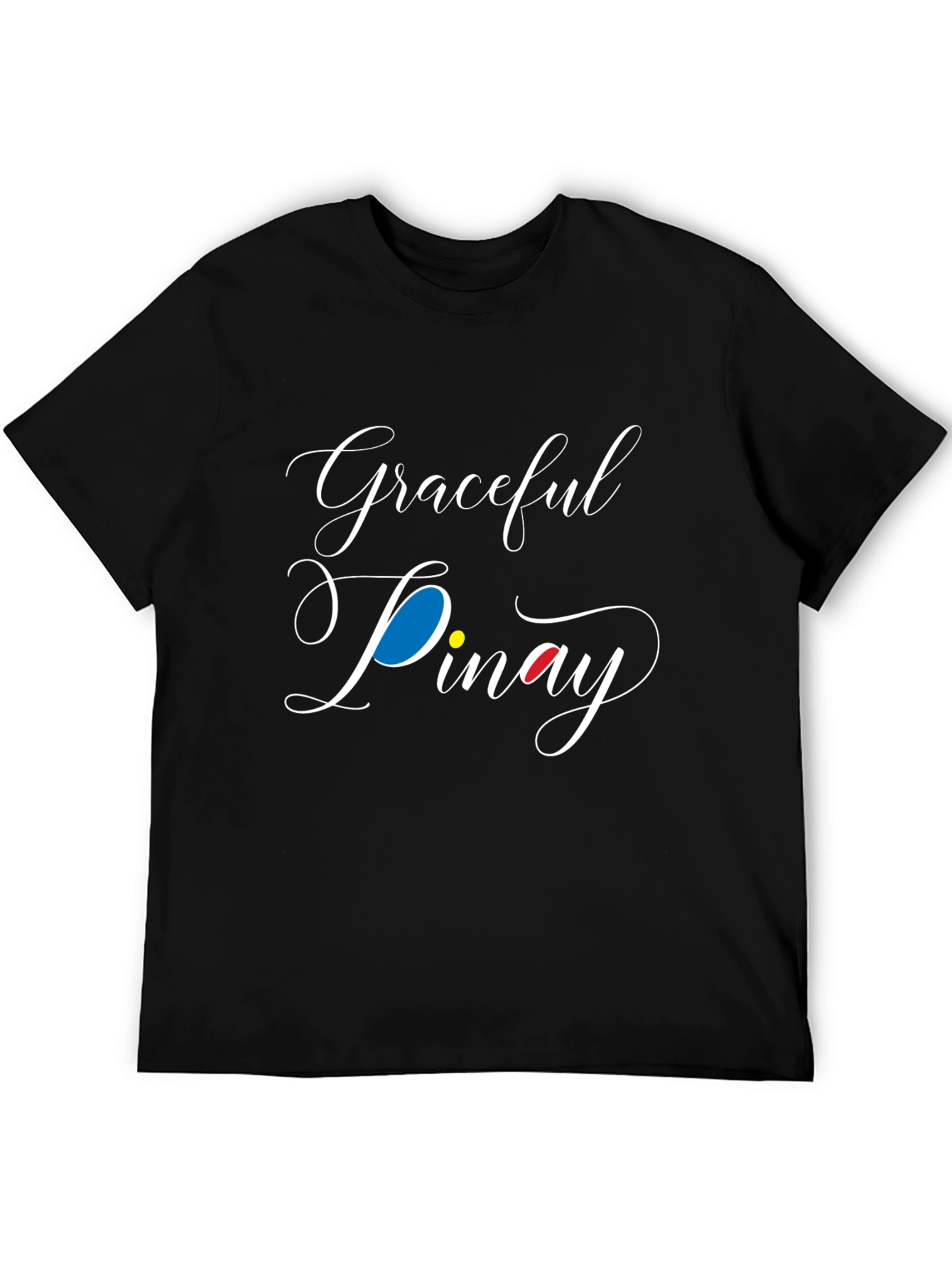 Graceful Pinay Black Graphic Tee