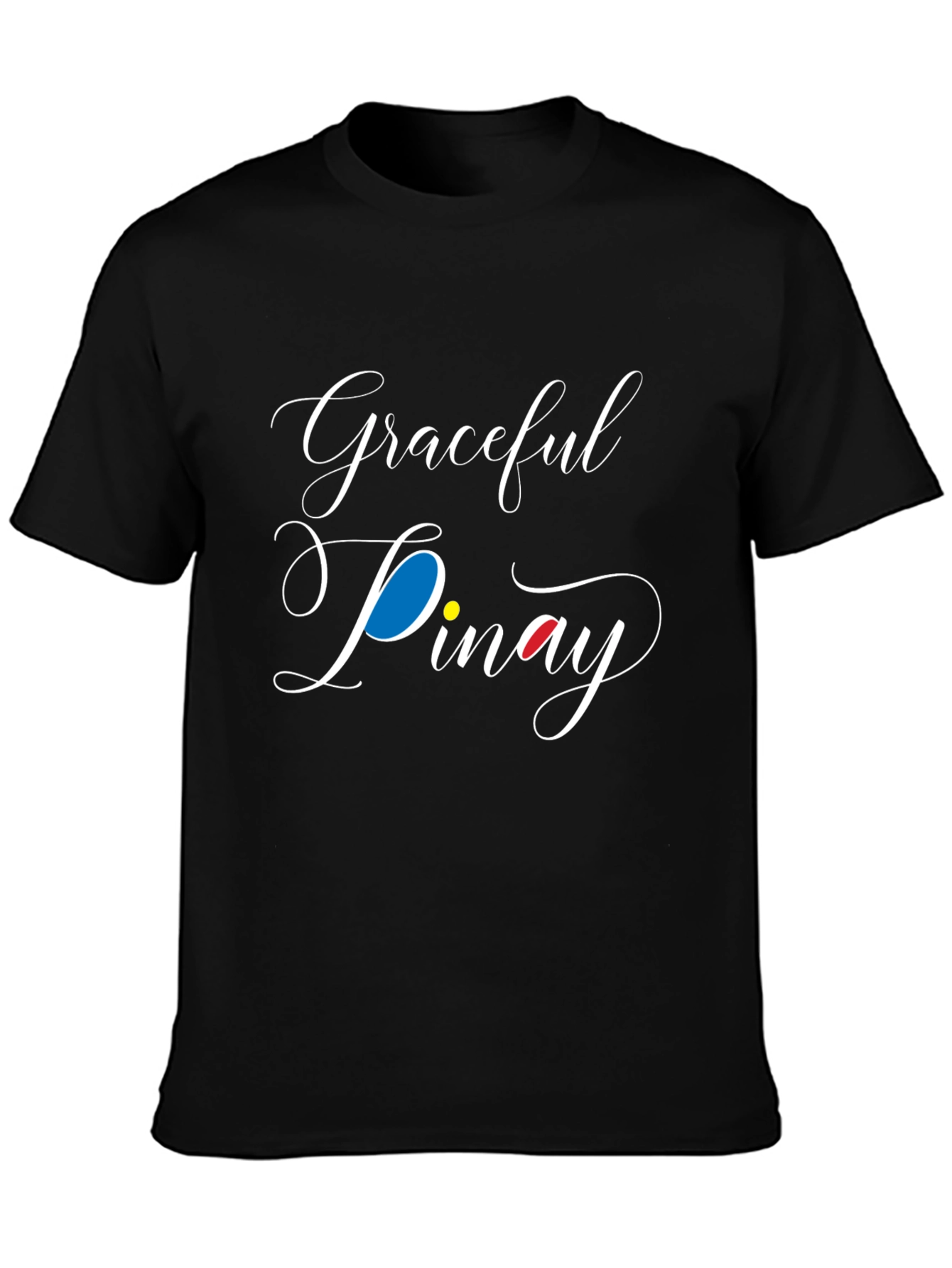Graceful Pinay Black Graphic Tee