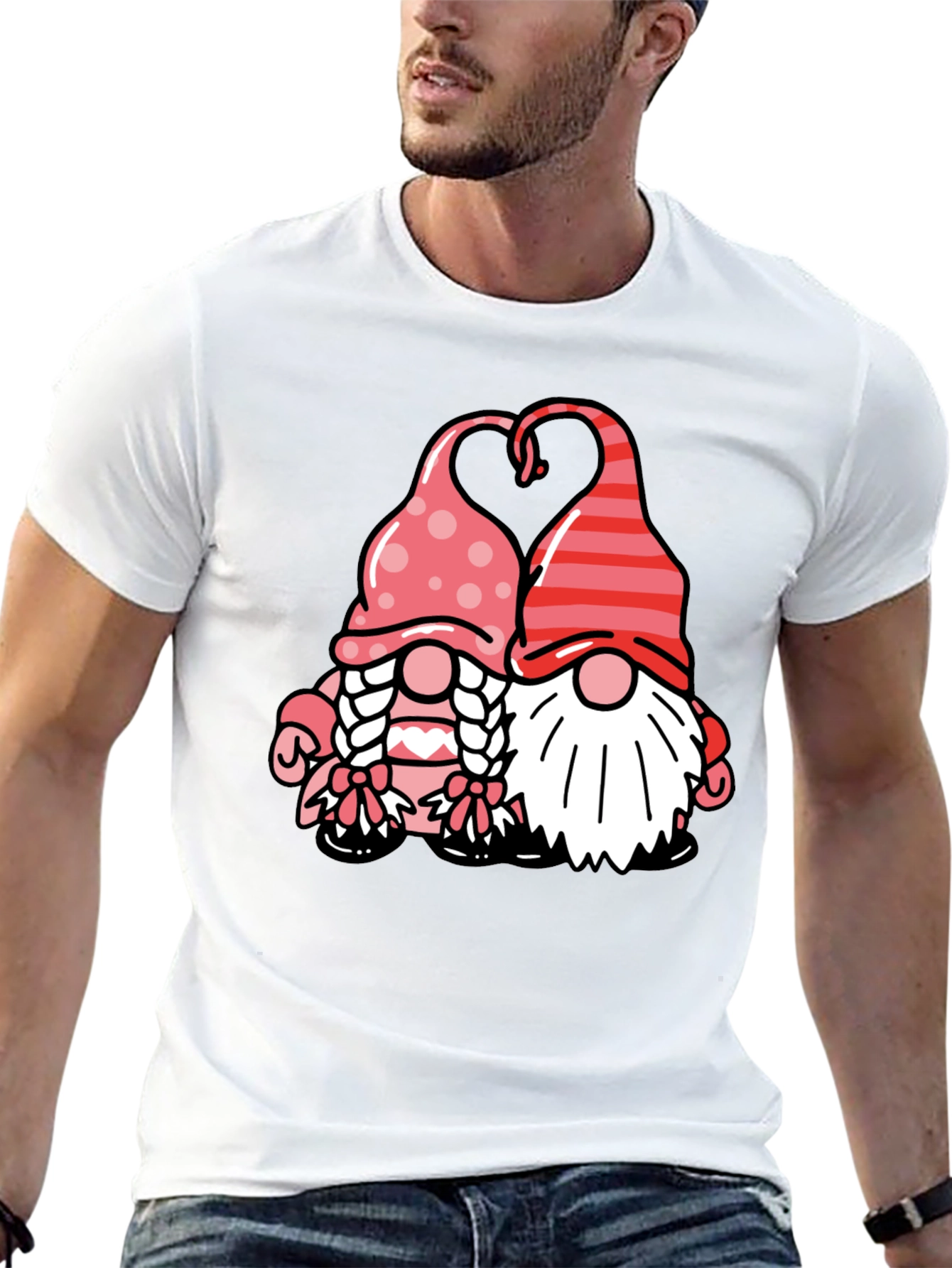 Valentine Gnome Couple T-Shirt