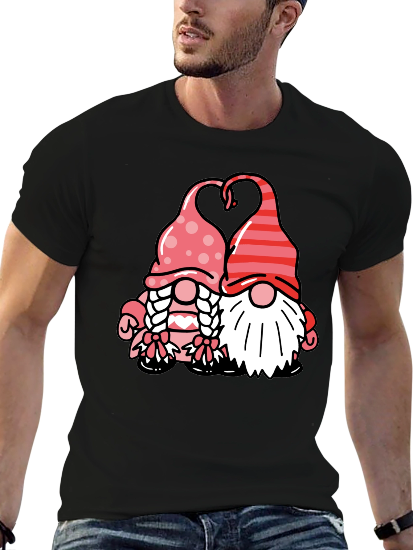 Valentine Gnome Couple T-Shirt