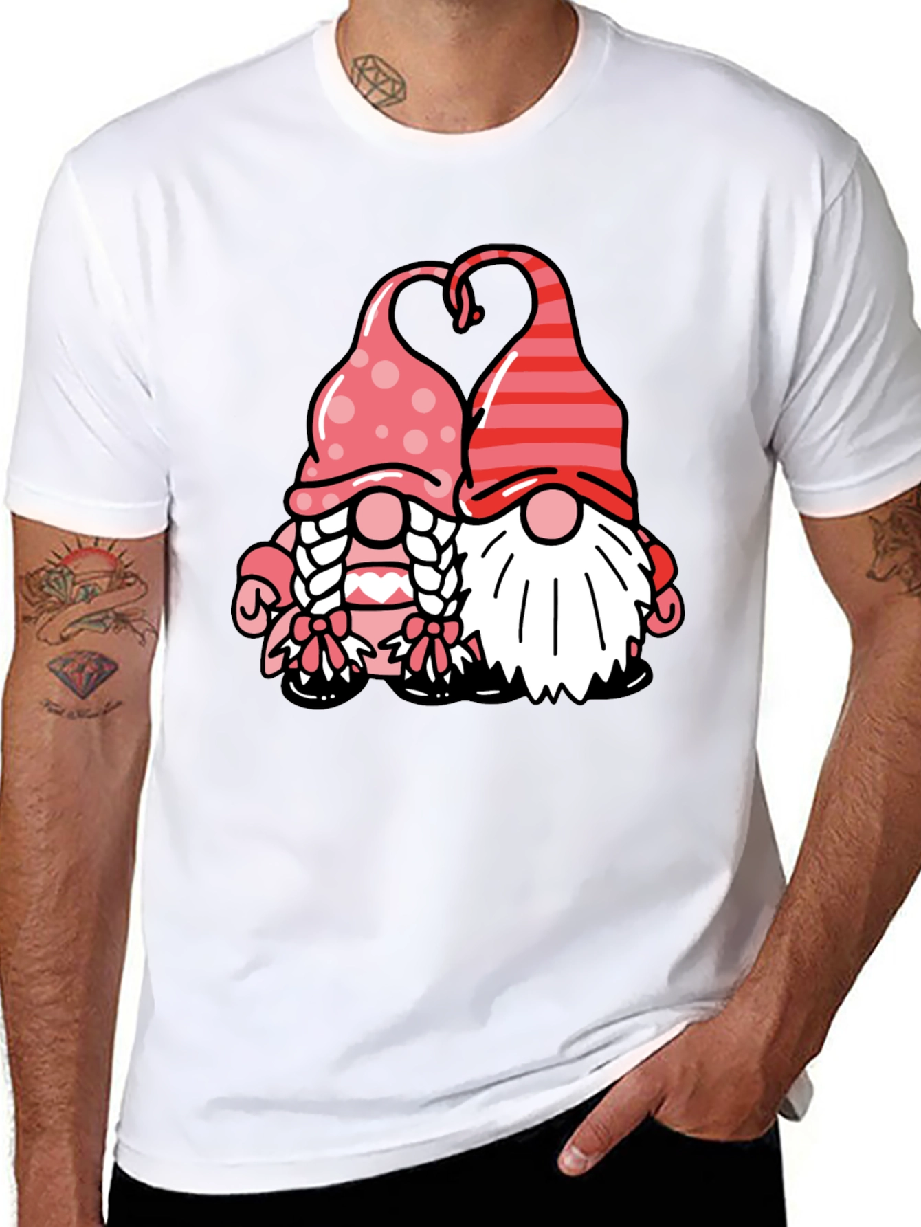 Valentine Gnome Couple T-Shirt