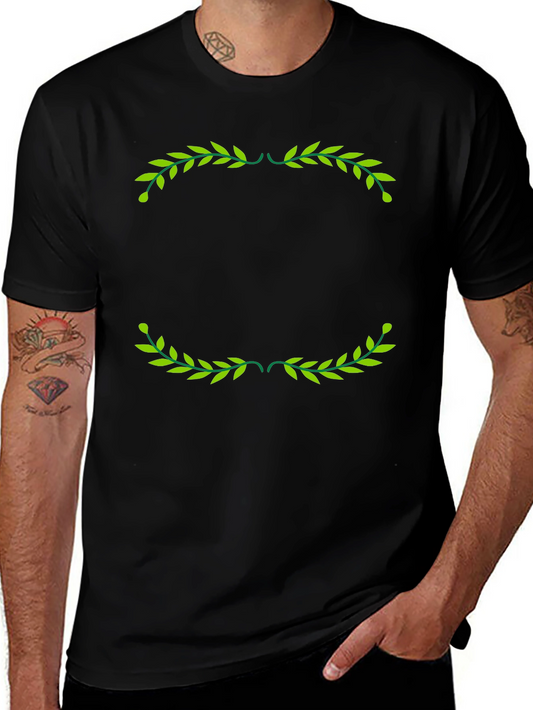 Olive Branch Graphic Black T-Shirt