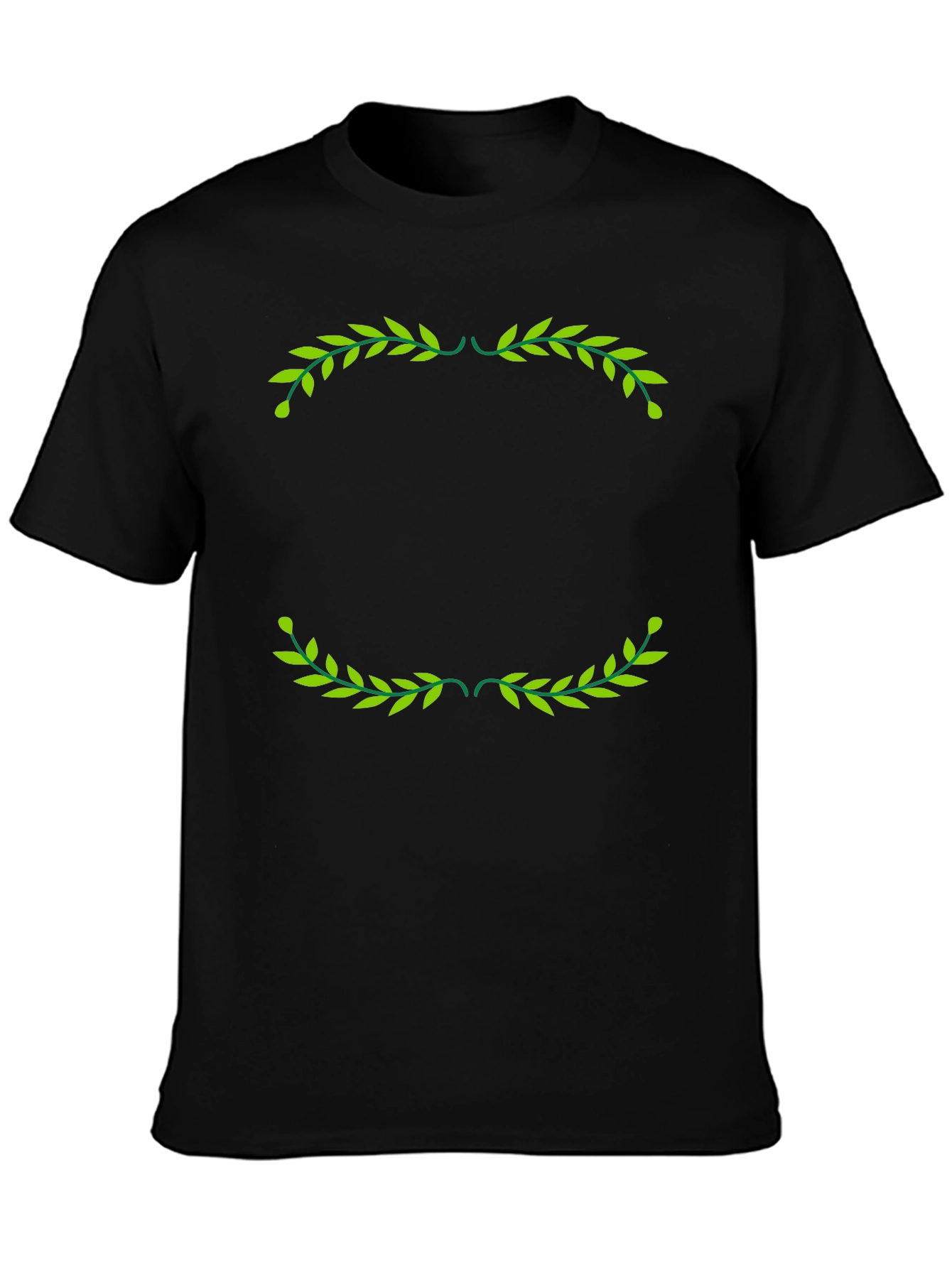 Olive Branch Graphic Black T-Shirt