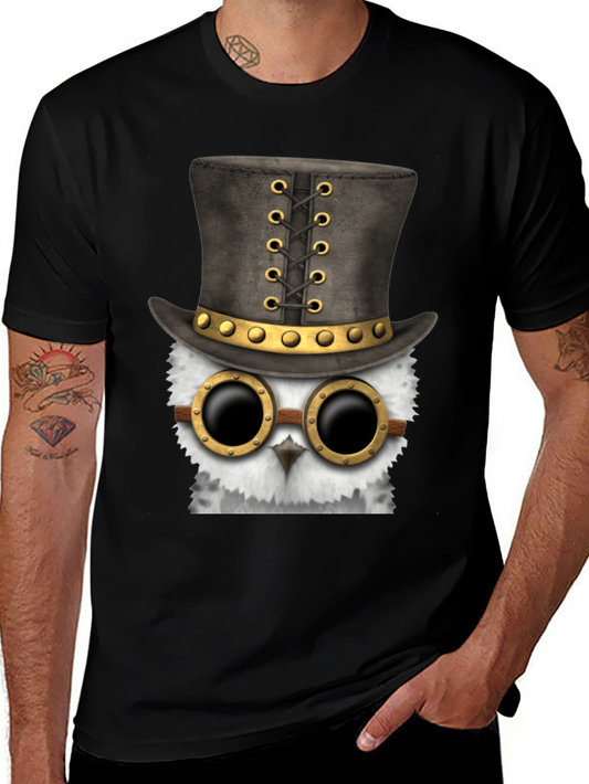 Steampunk Owl T-Shirt - Unique Design!