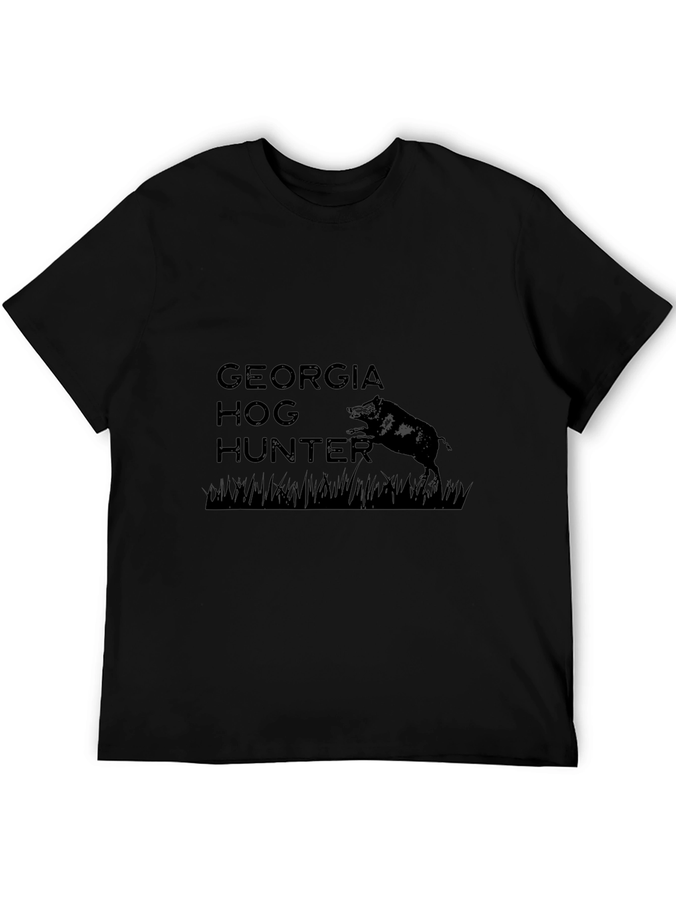 Georgia Hog Hunter Graphic T-Shirt Black