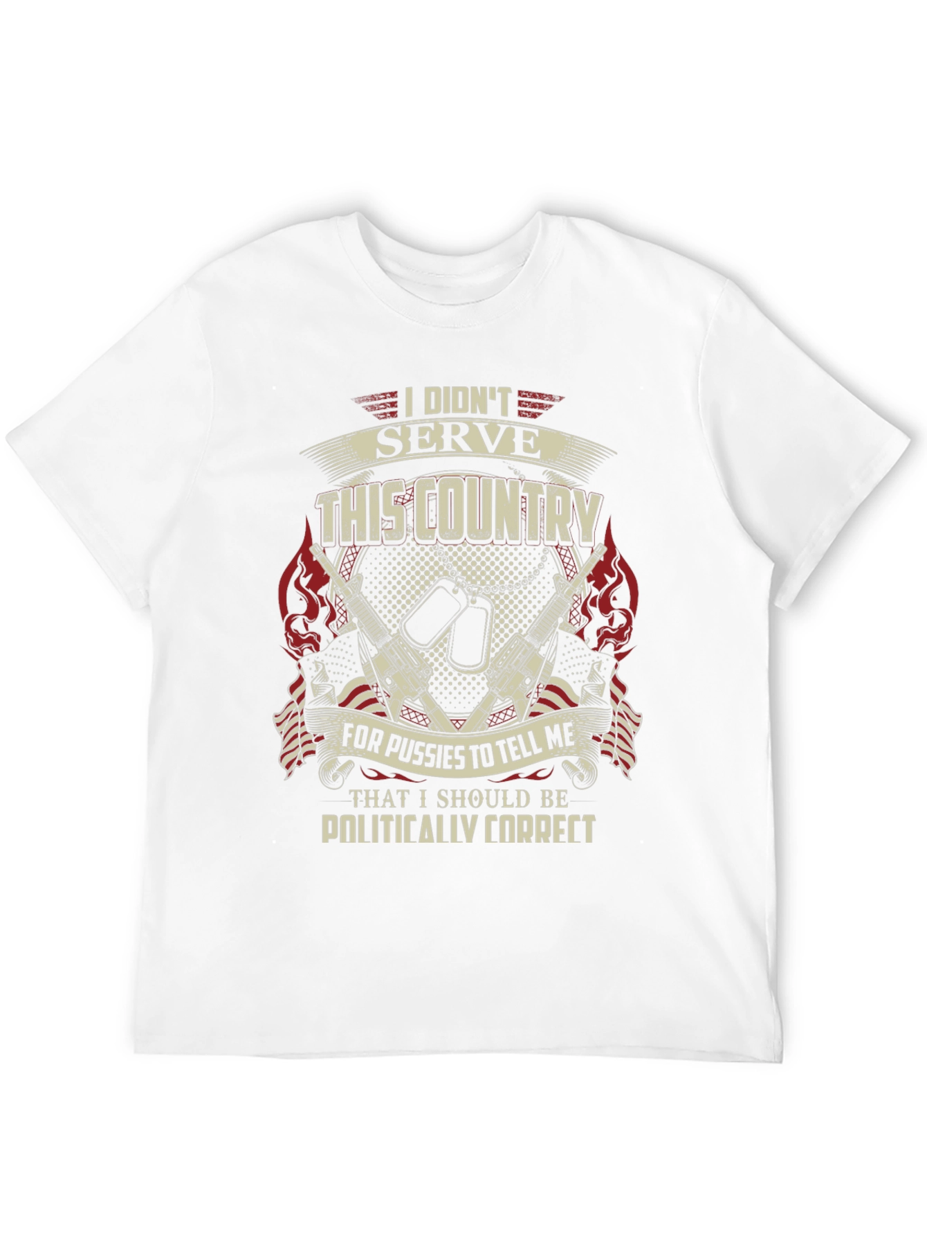 Patriotic Military T-Shirt: I Didnt Serve This Country
