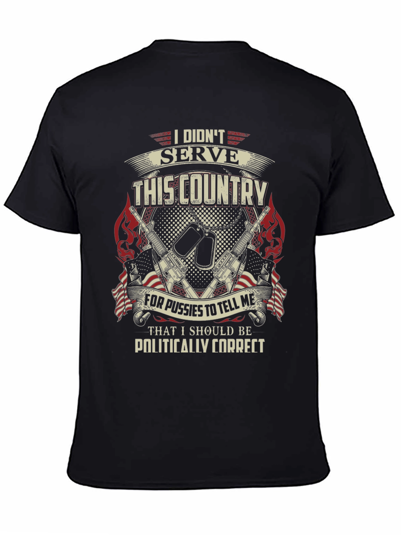 Patriotic Military T-Shirt: I Didnt Serve This Country