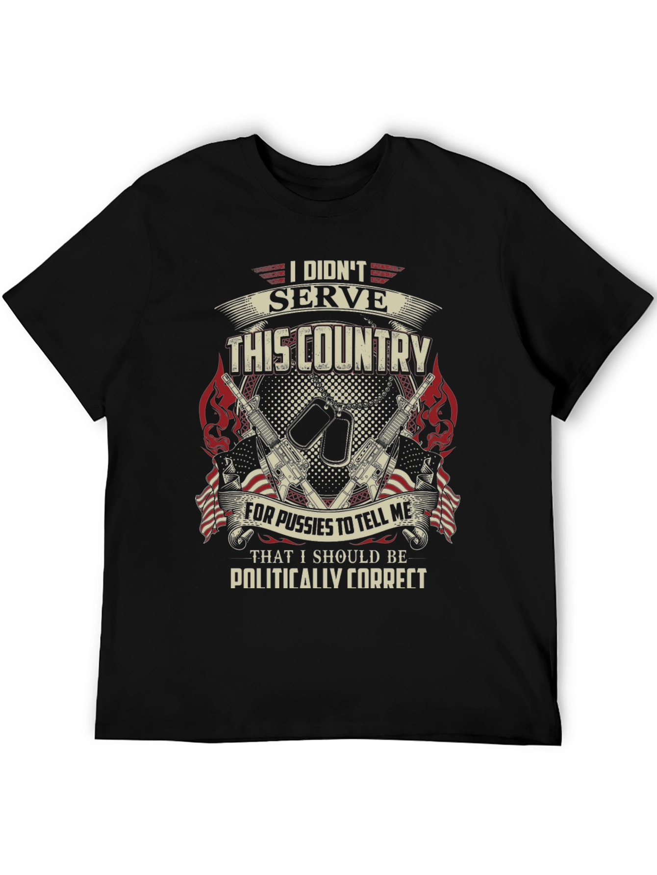 Patriotic Military T-Shirt: I Didnt Serve This Country