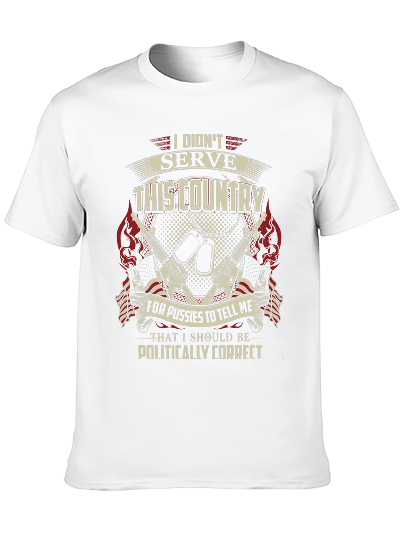 Patriotic Military T-Shirt: I Didnt Serve This Country
