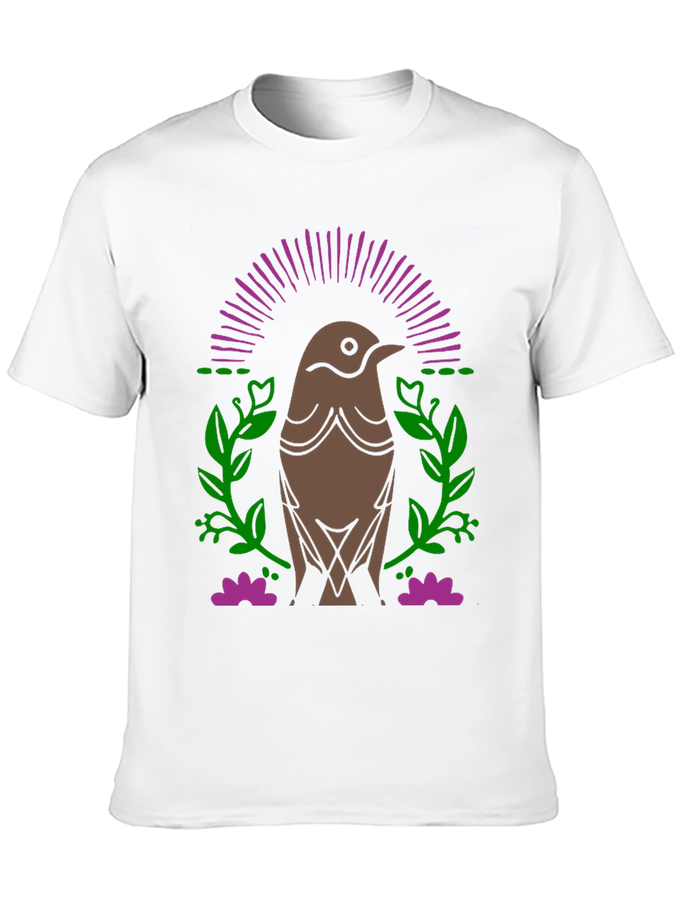 Bird Graphic Black T-Shirt