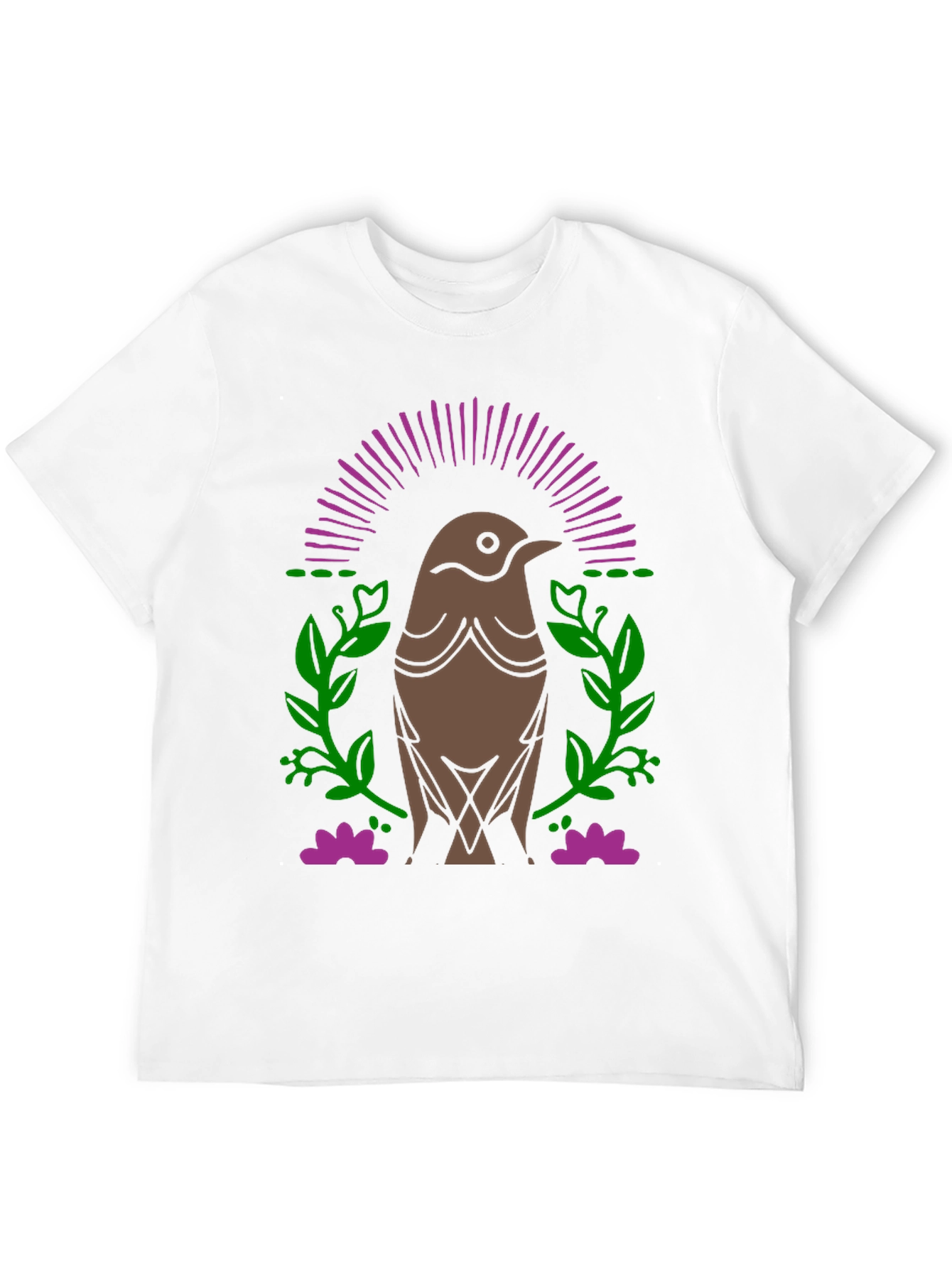 Bird Graphic Black T-Shirt