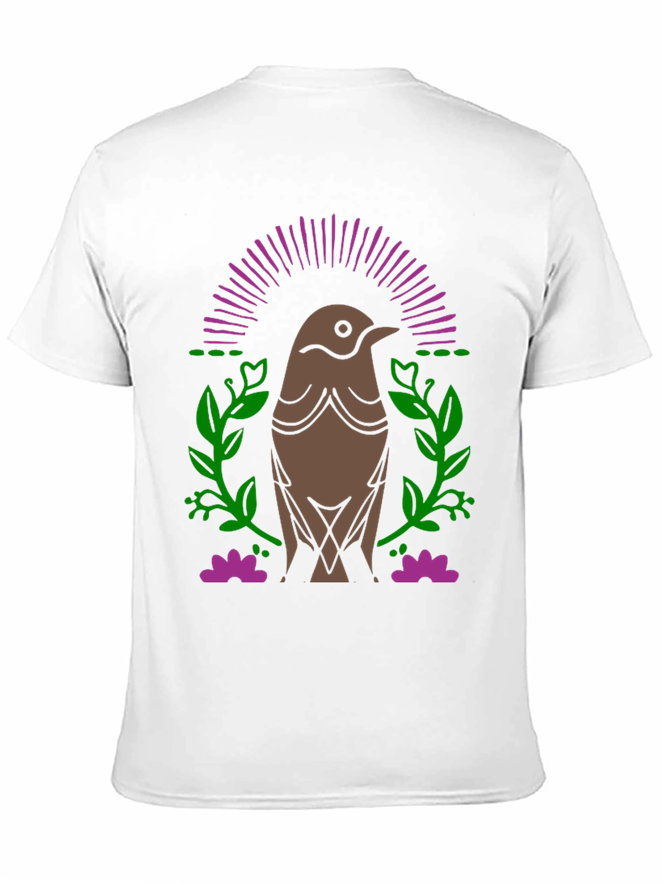 Bird Graphic Black T-Shirt