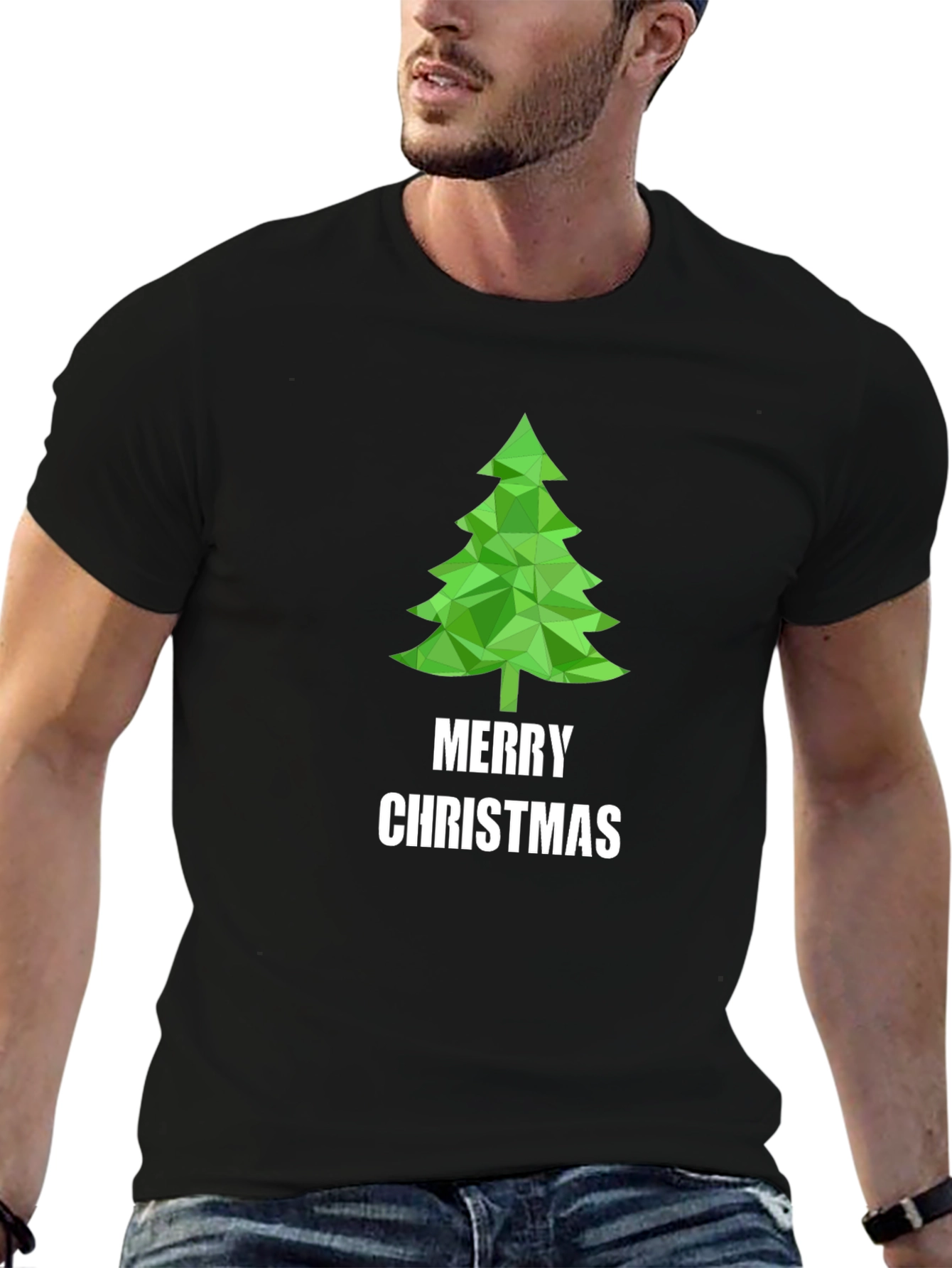 Merry Christmas Tree T-Shirt - Holiday Festive Tee