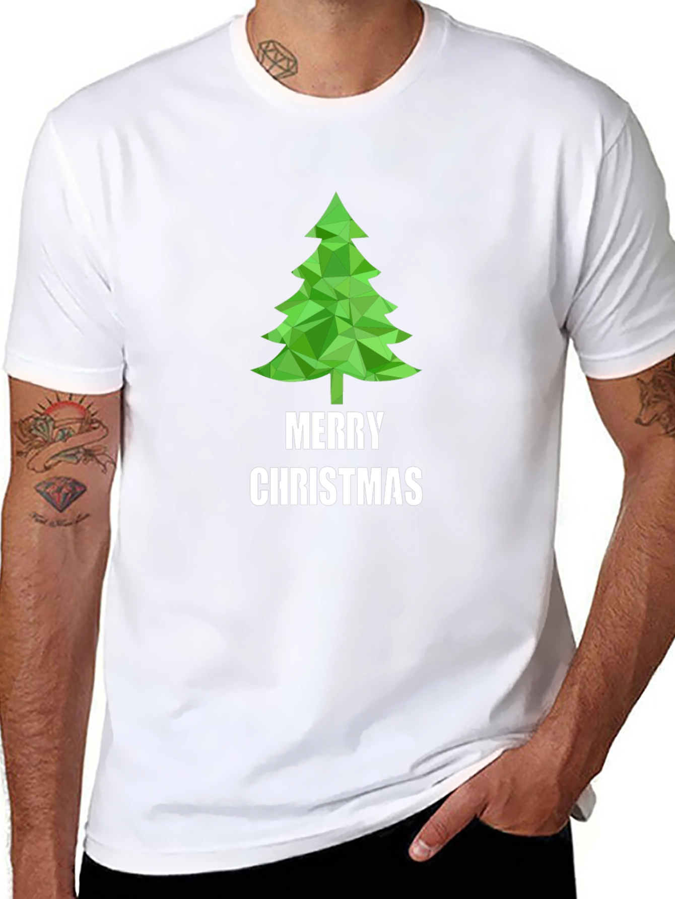 Merry Christmas Tree T-Shirt - Holiday Festive Tee