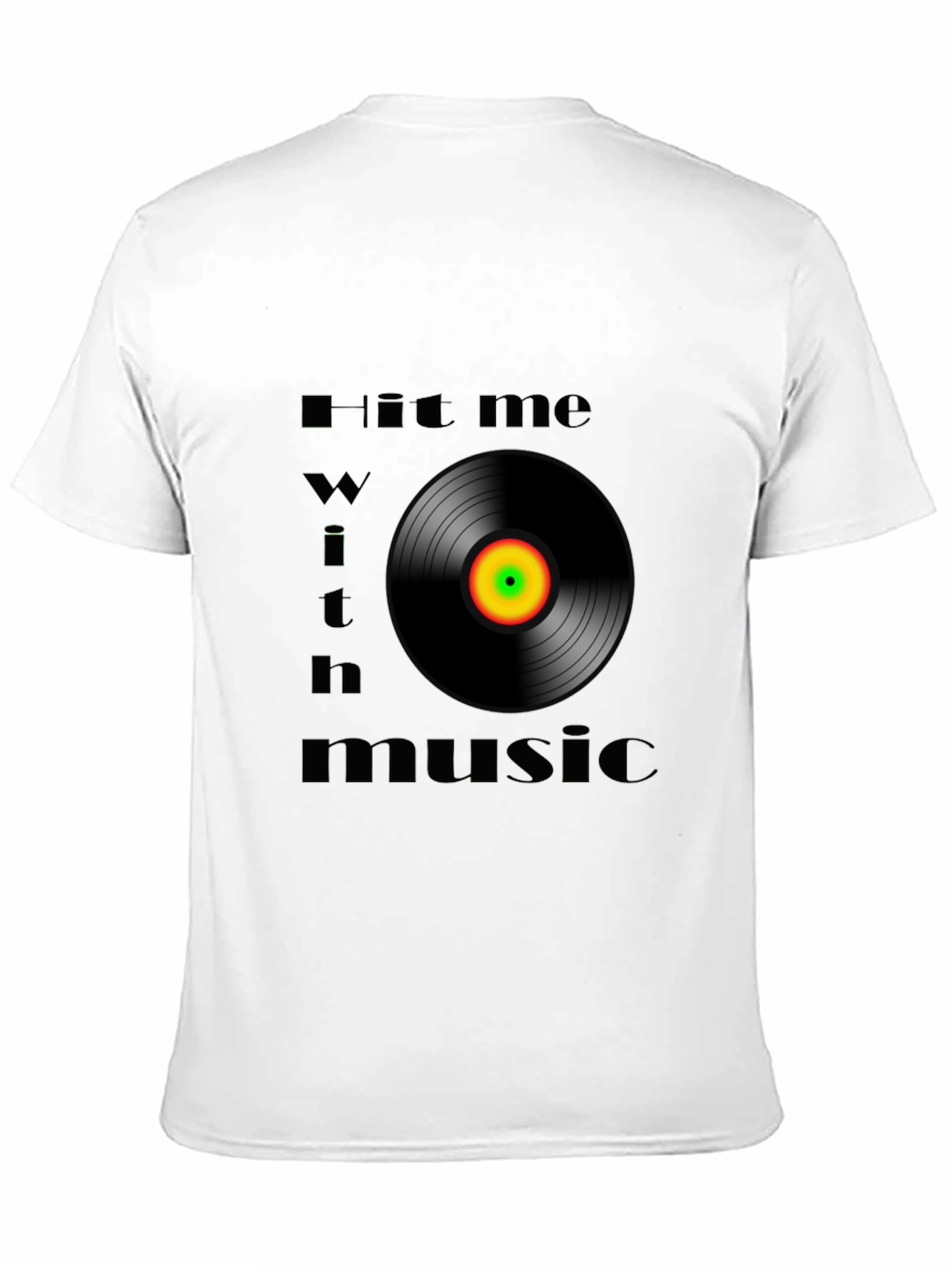 Hit Me With Music Black Graphic Tee