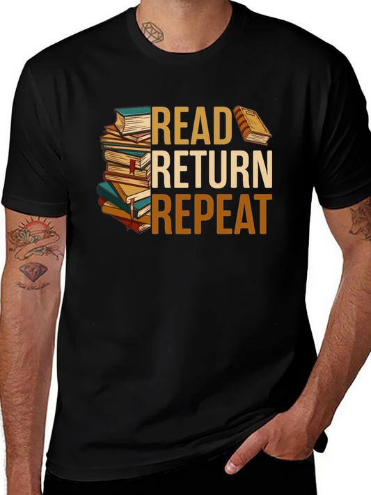Read Return Repeat T-Shirt - Book Lover Tee