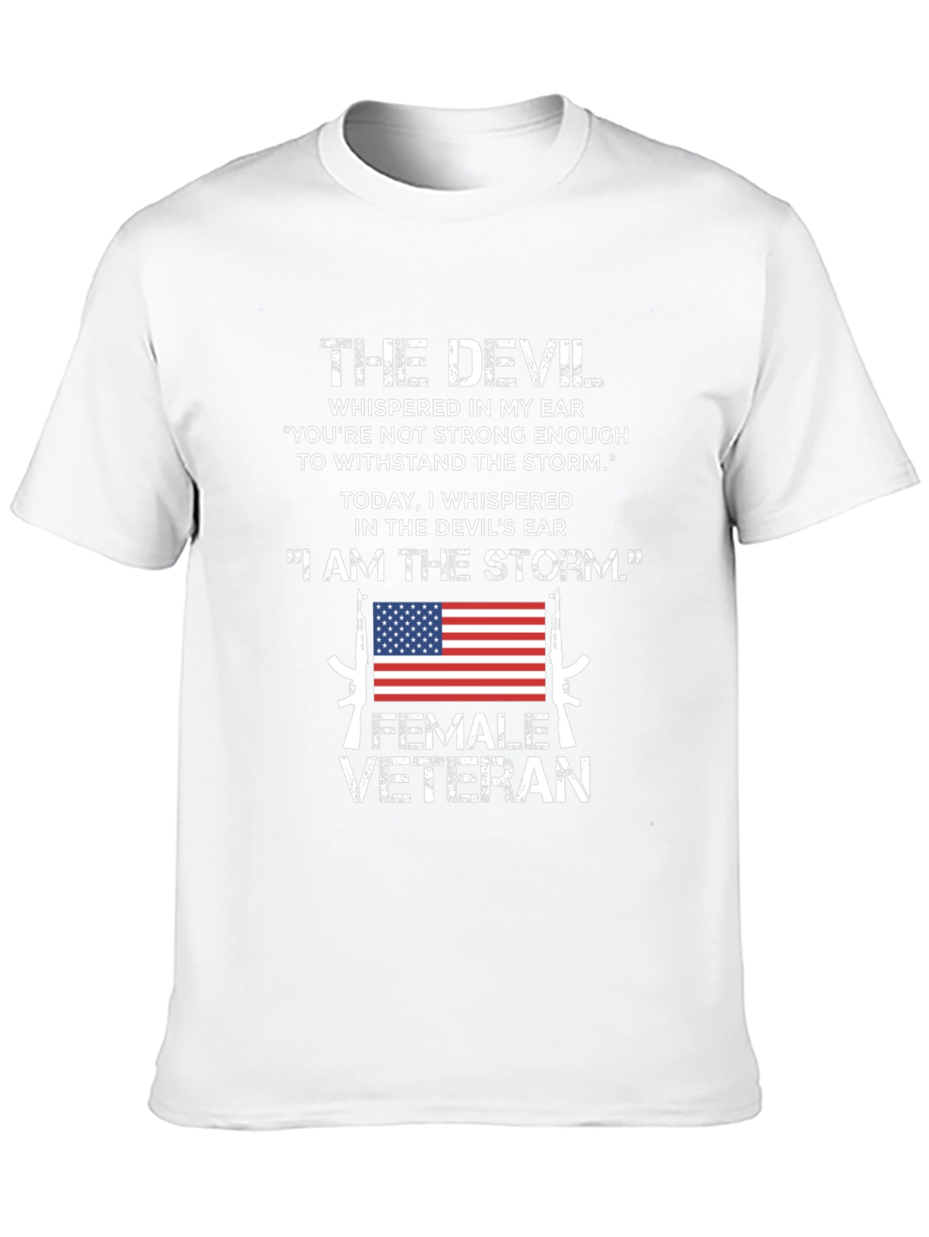 Female Veteran I Am The Storm Graphic Tee