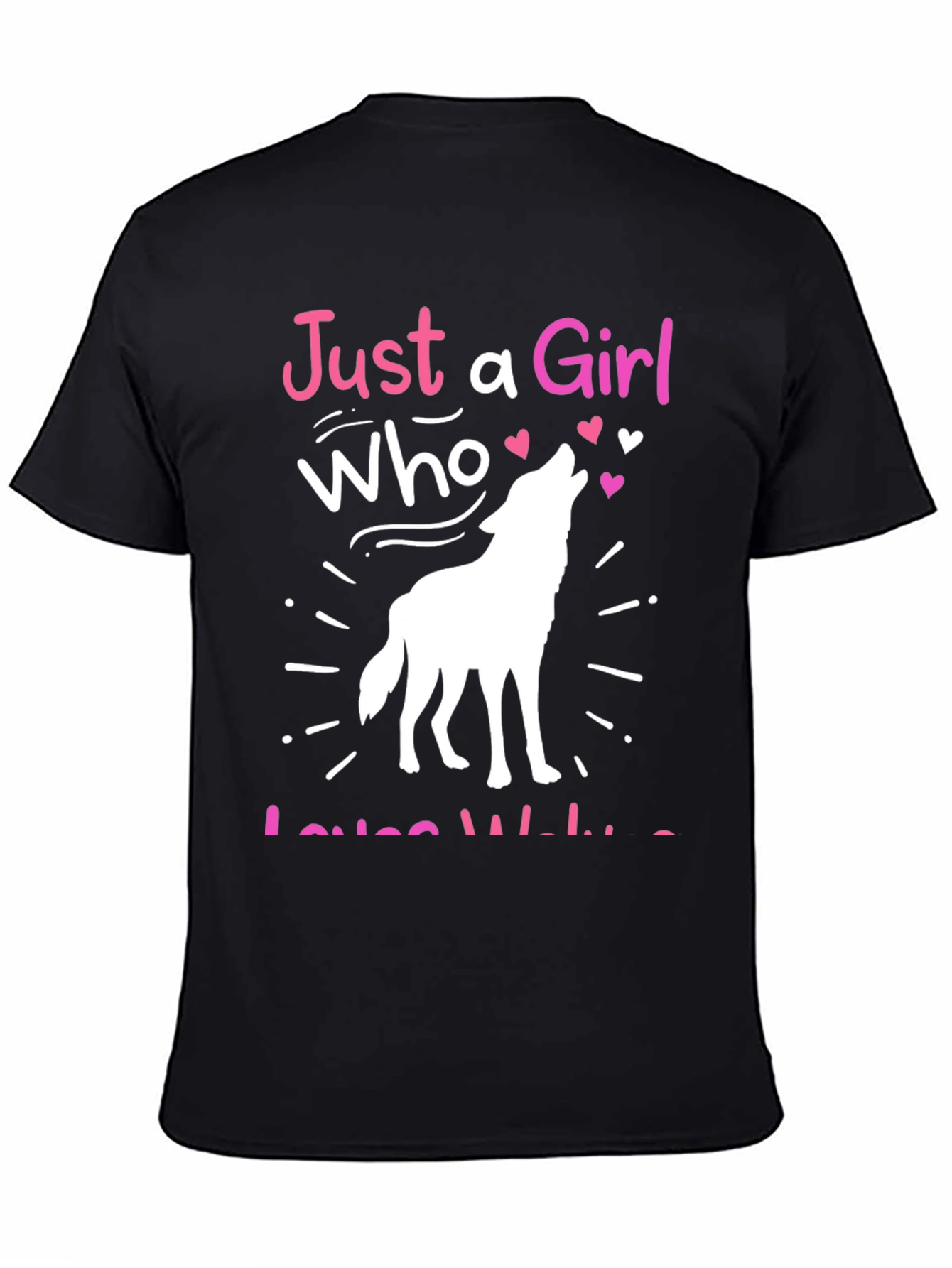 Just a Girl Who Loves Wolves T-Shirt