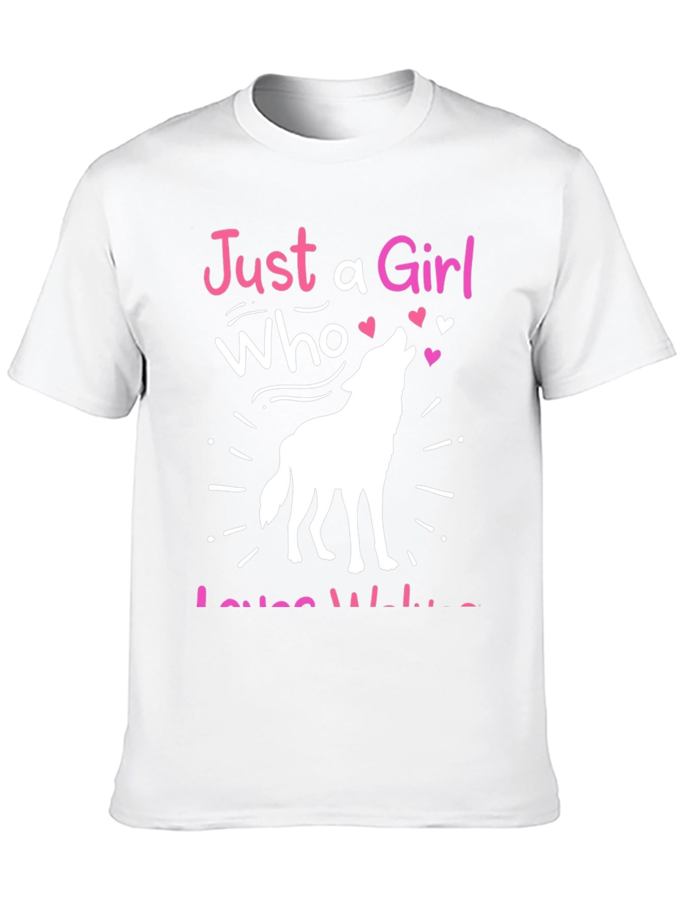 Just a Girl Who Loves Wolves T-Shirt