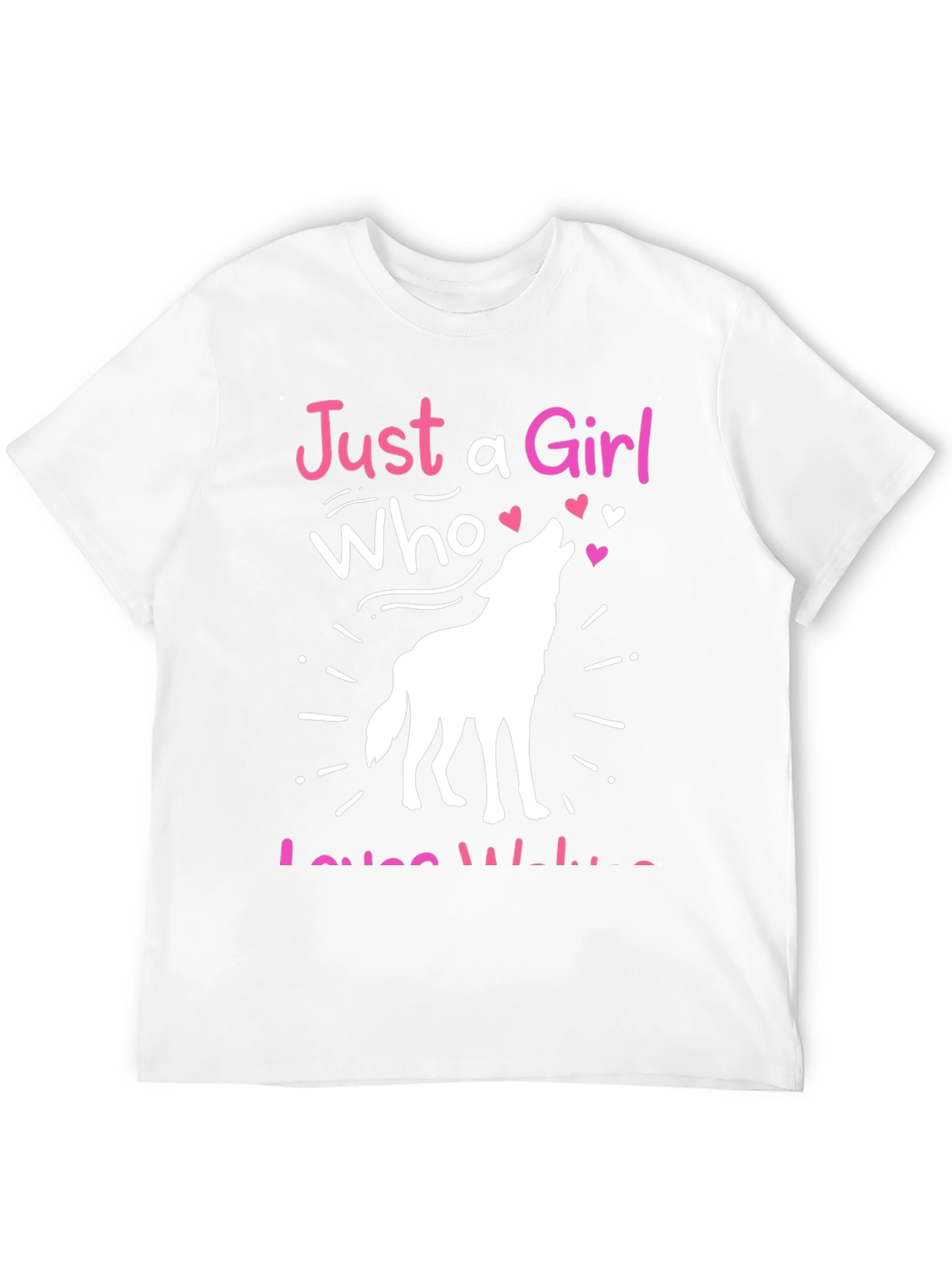 Just a Girl Who Loves Wolves T-Shirt