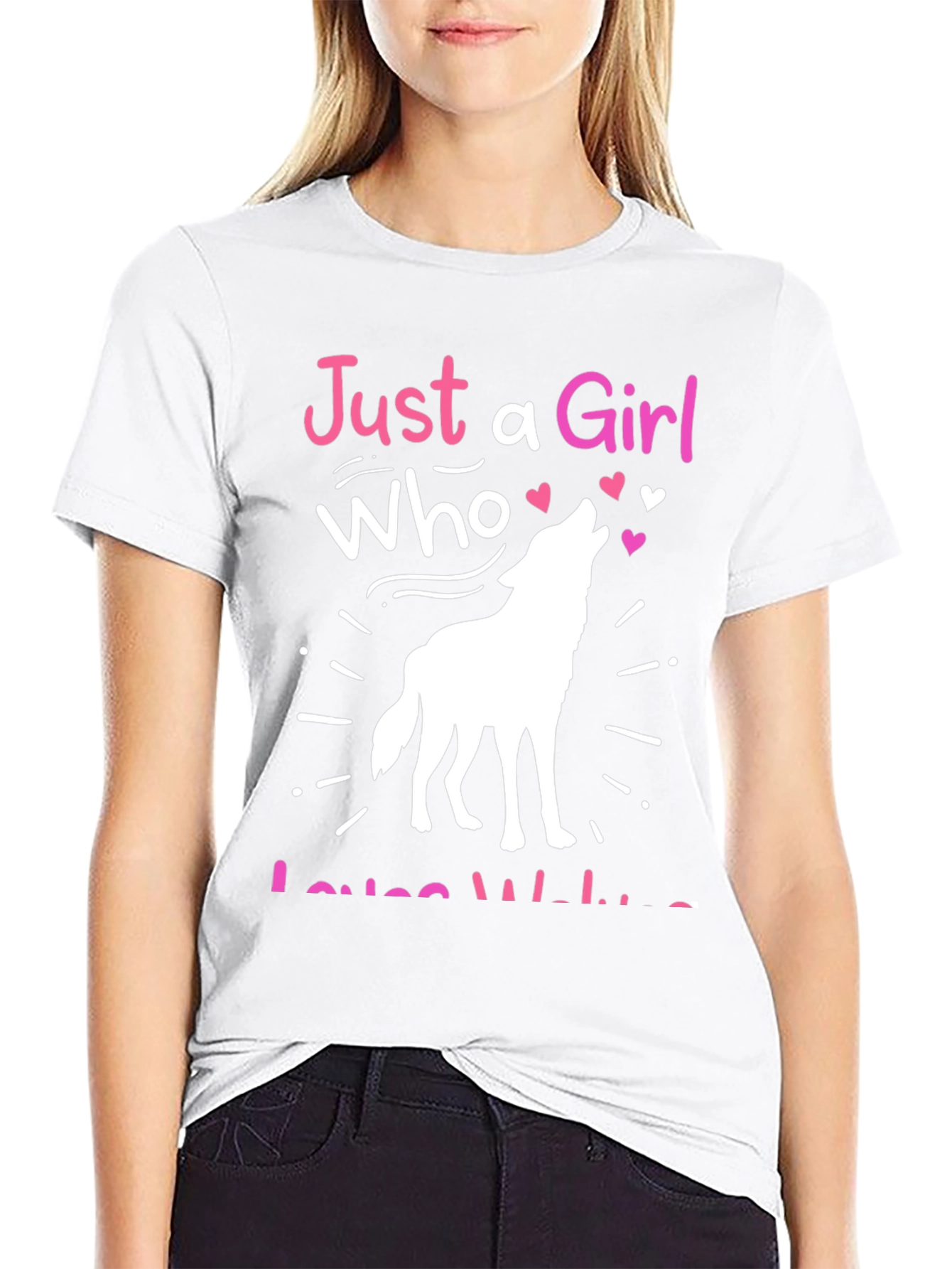 Just a Girl Who Loves Wolves T-Shirt