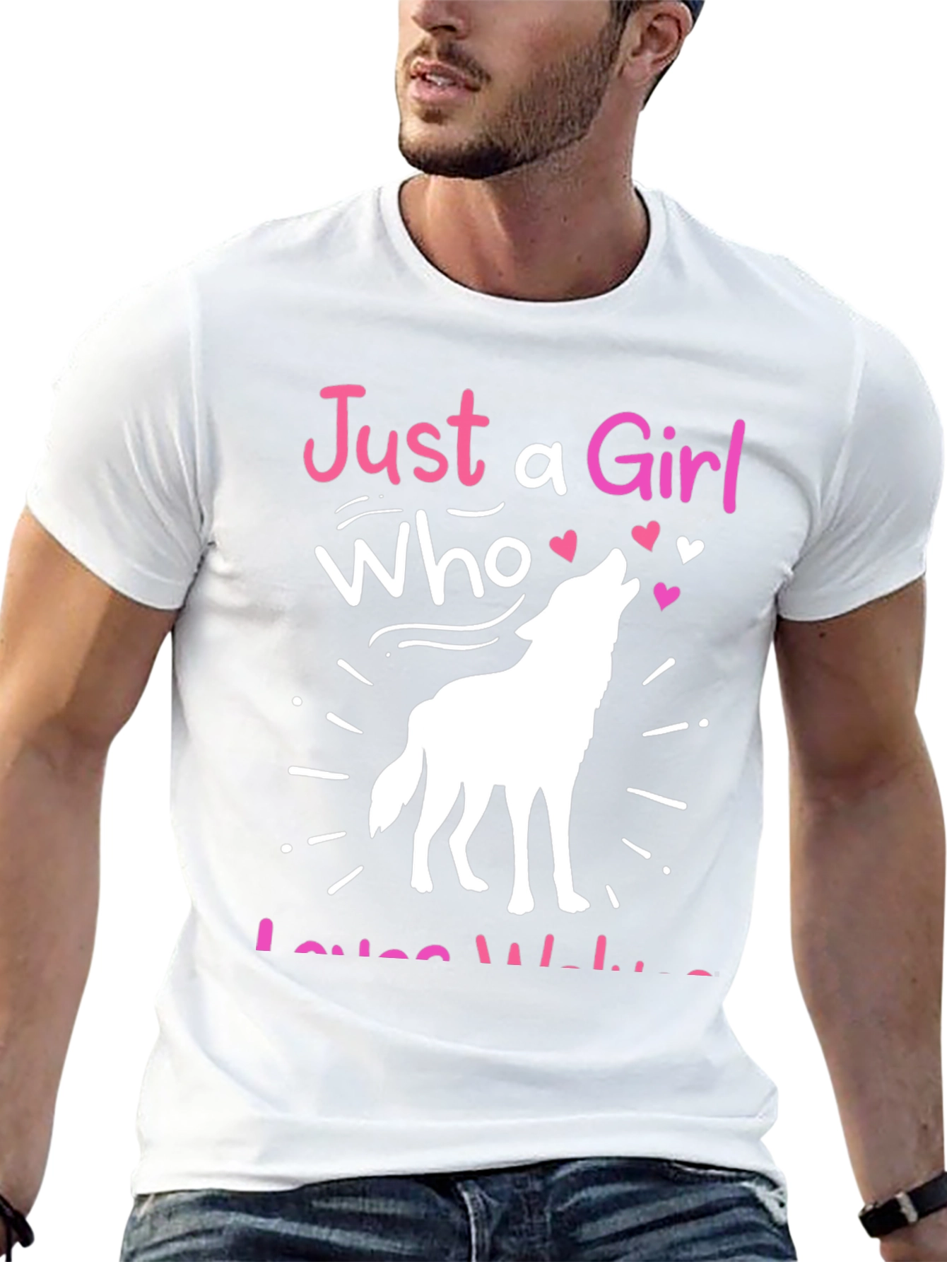 Just a Girl Who Loves Wolves T-Shirt
