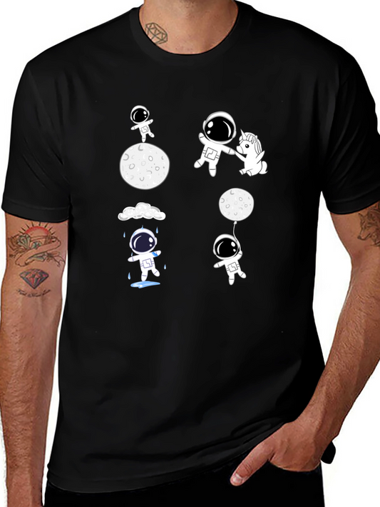 Astronaut & Unicorn Graphic Tee - Space Adventures