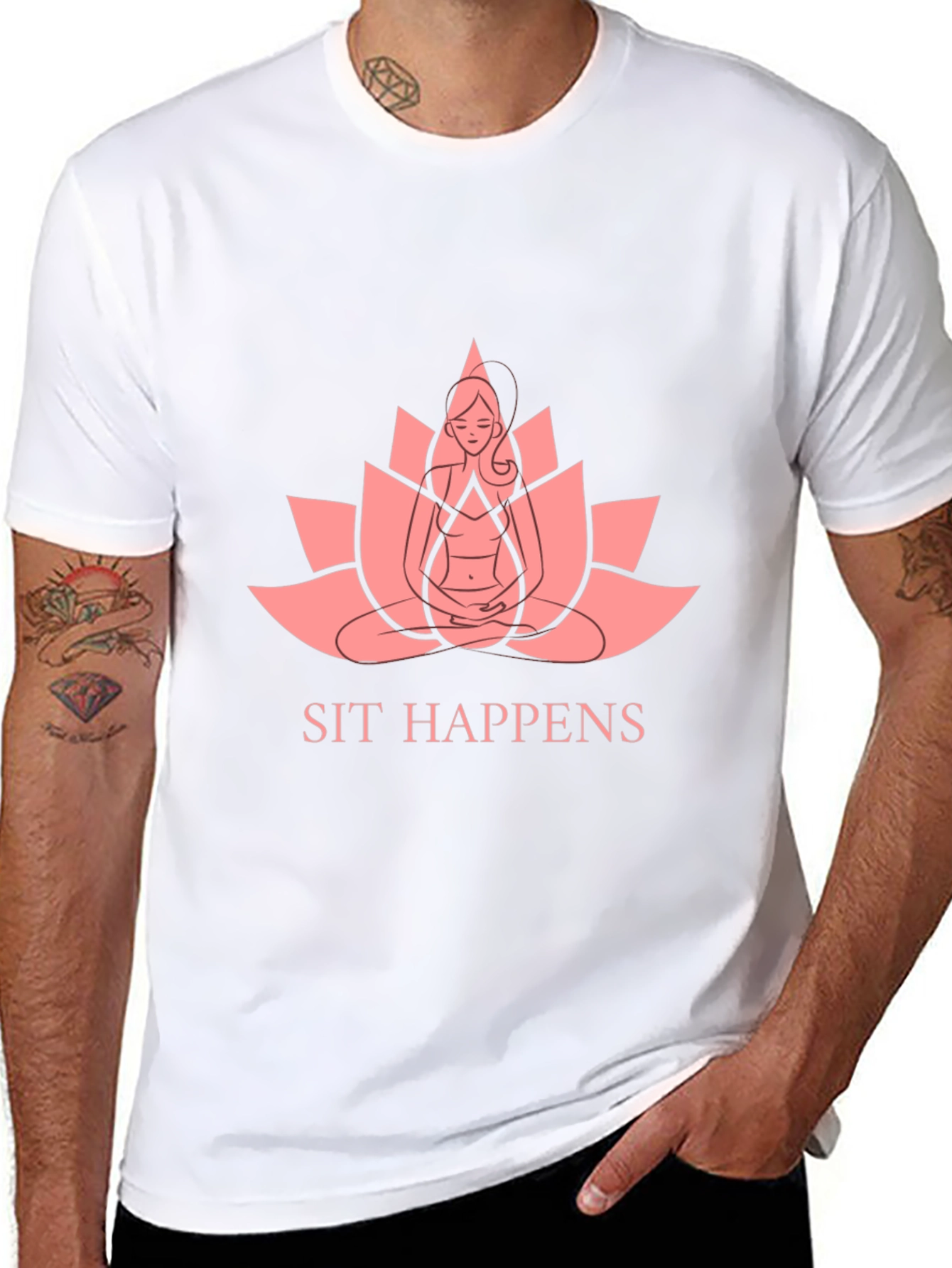 Sit Happens Yoga Graphic T-Shirt