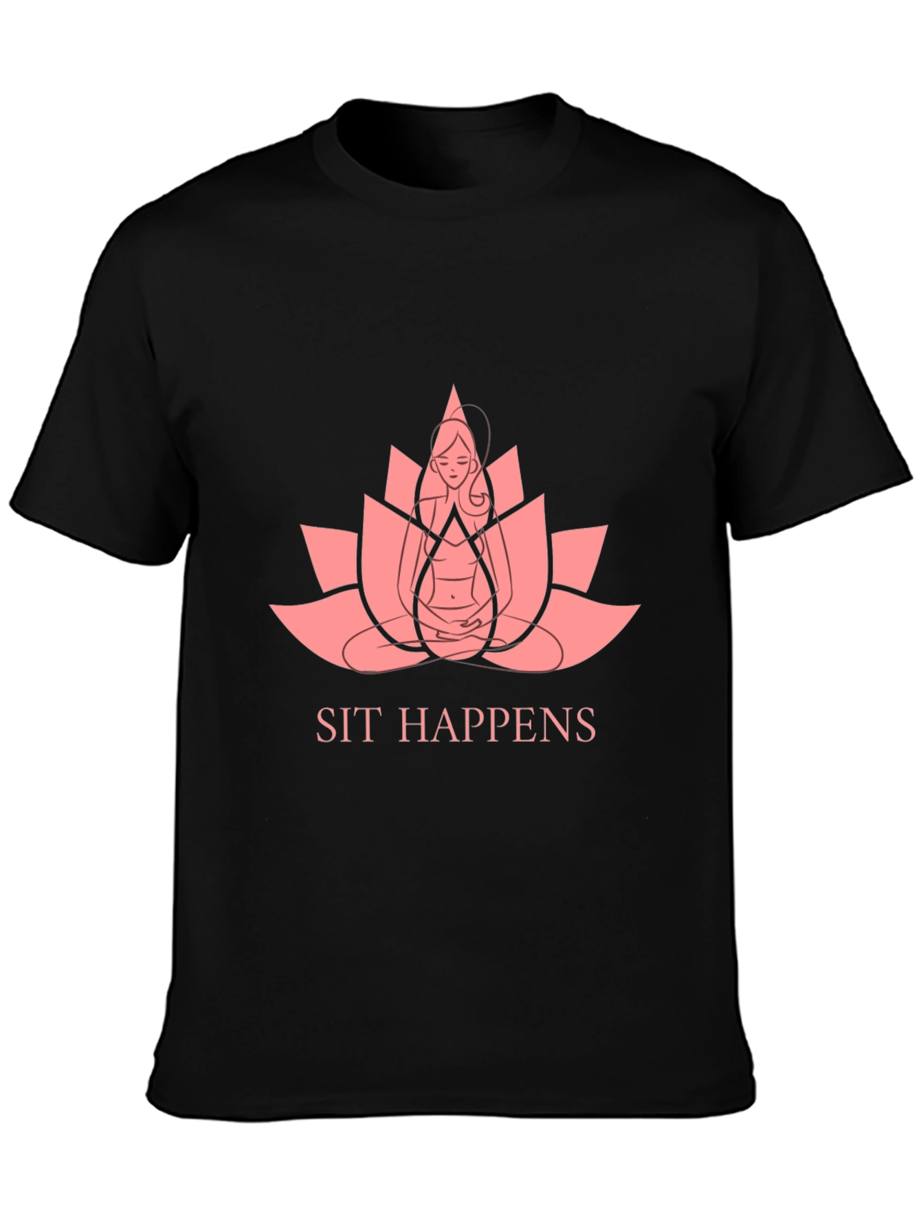 Sit Happens Yoga Graphic T-Shirt