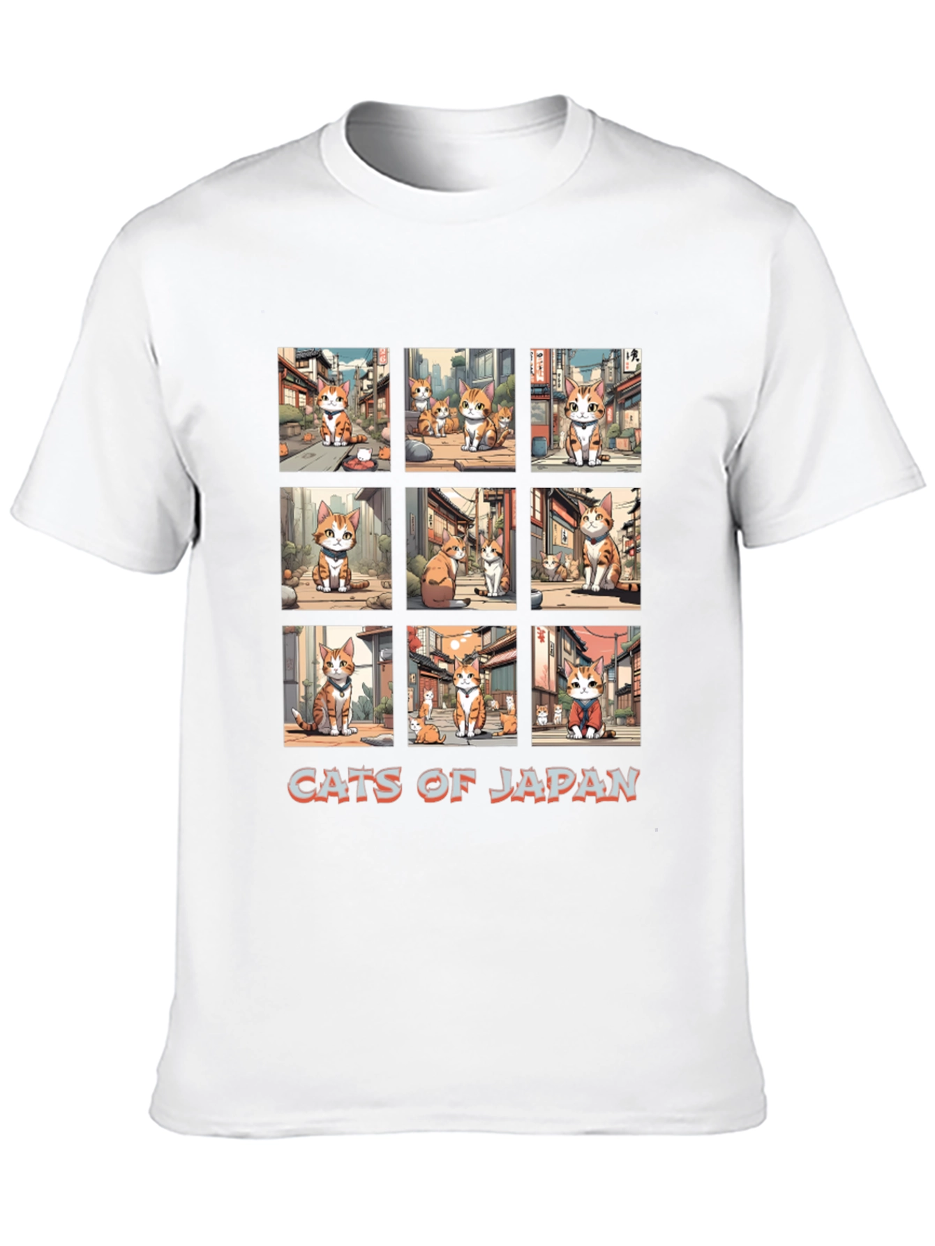 Cats of Japan Graphic T-Shirt