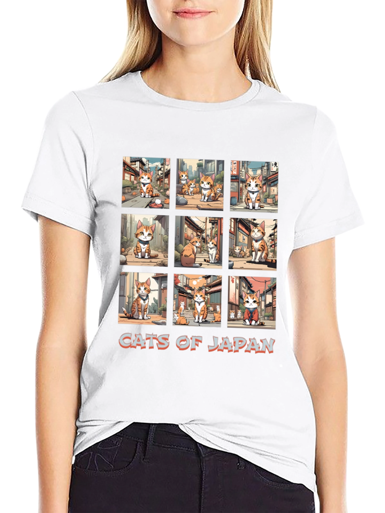 Cats of Japan Graphic T-Shirt
