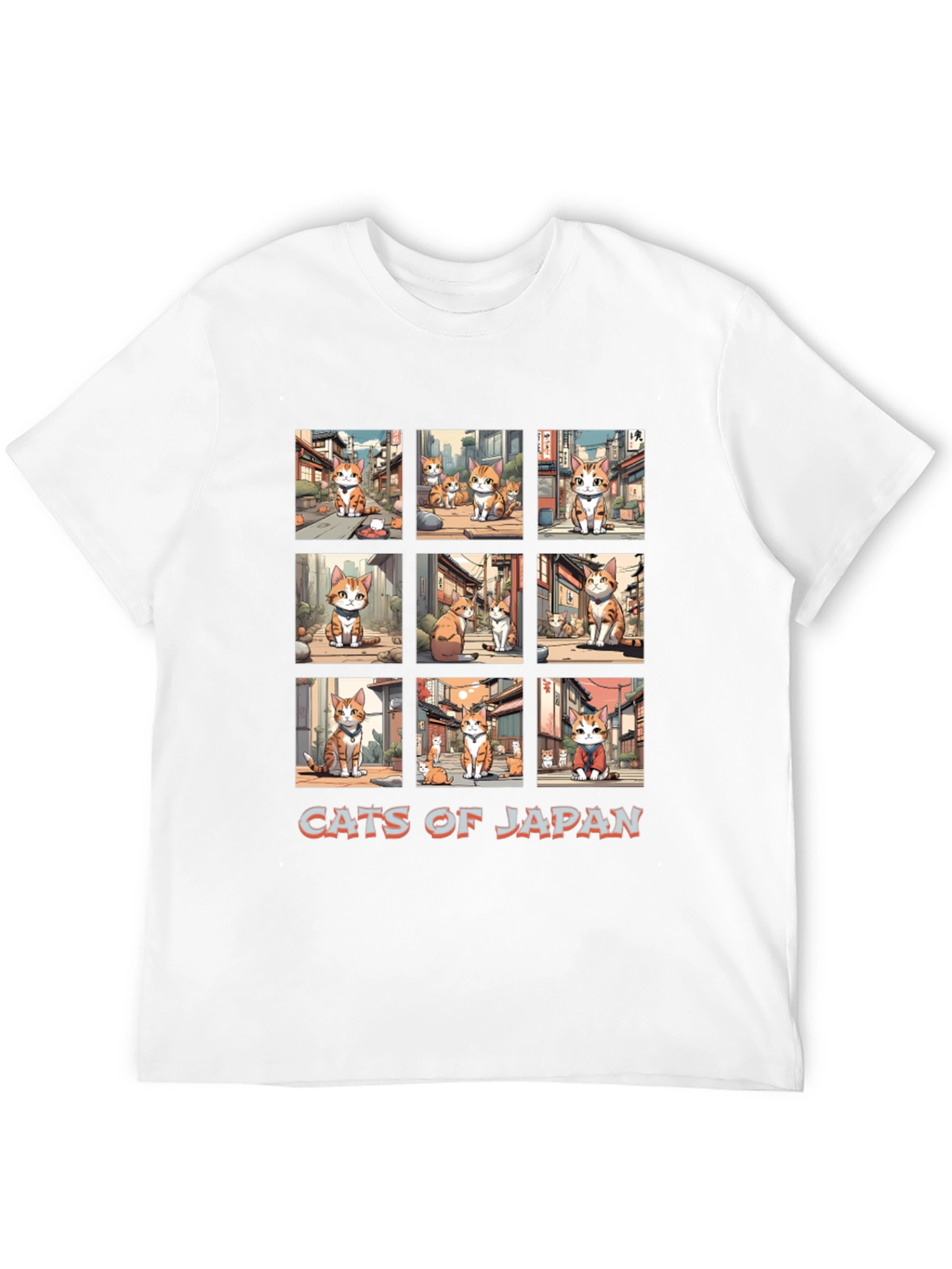 Cats of Japan Graphic T-Shirt