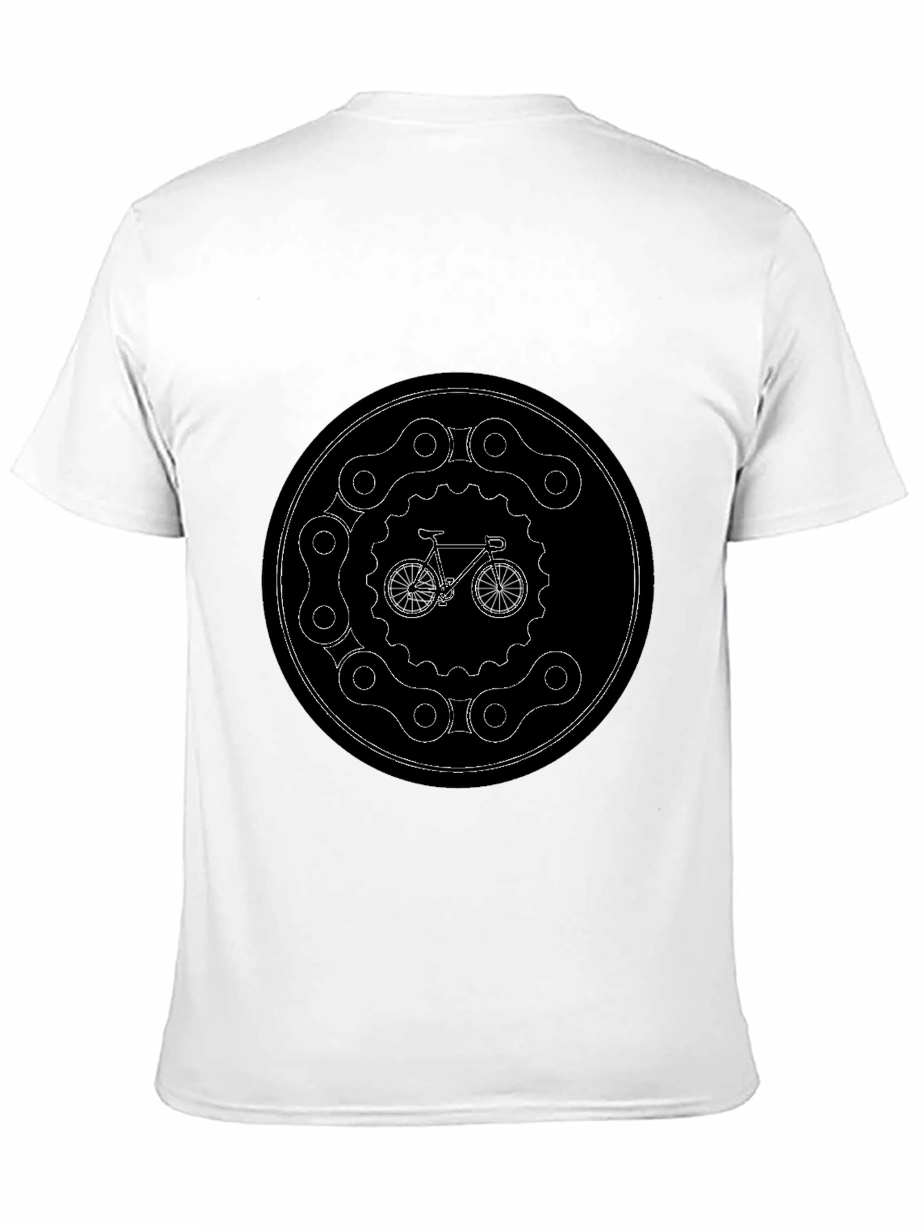 Bike Chain Graphic Black T-Shirt
