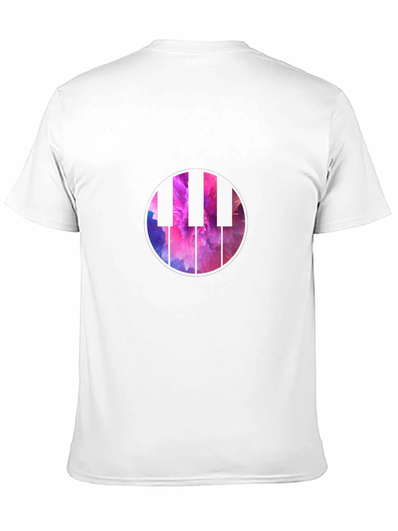 Piano Keys Graphic Tee - Abstract Music Shirt