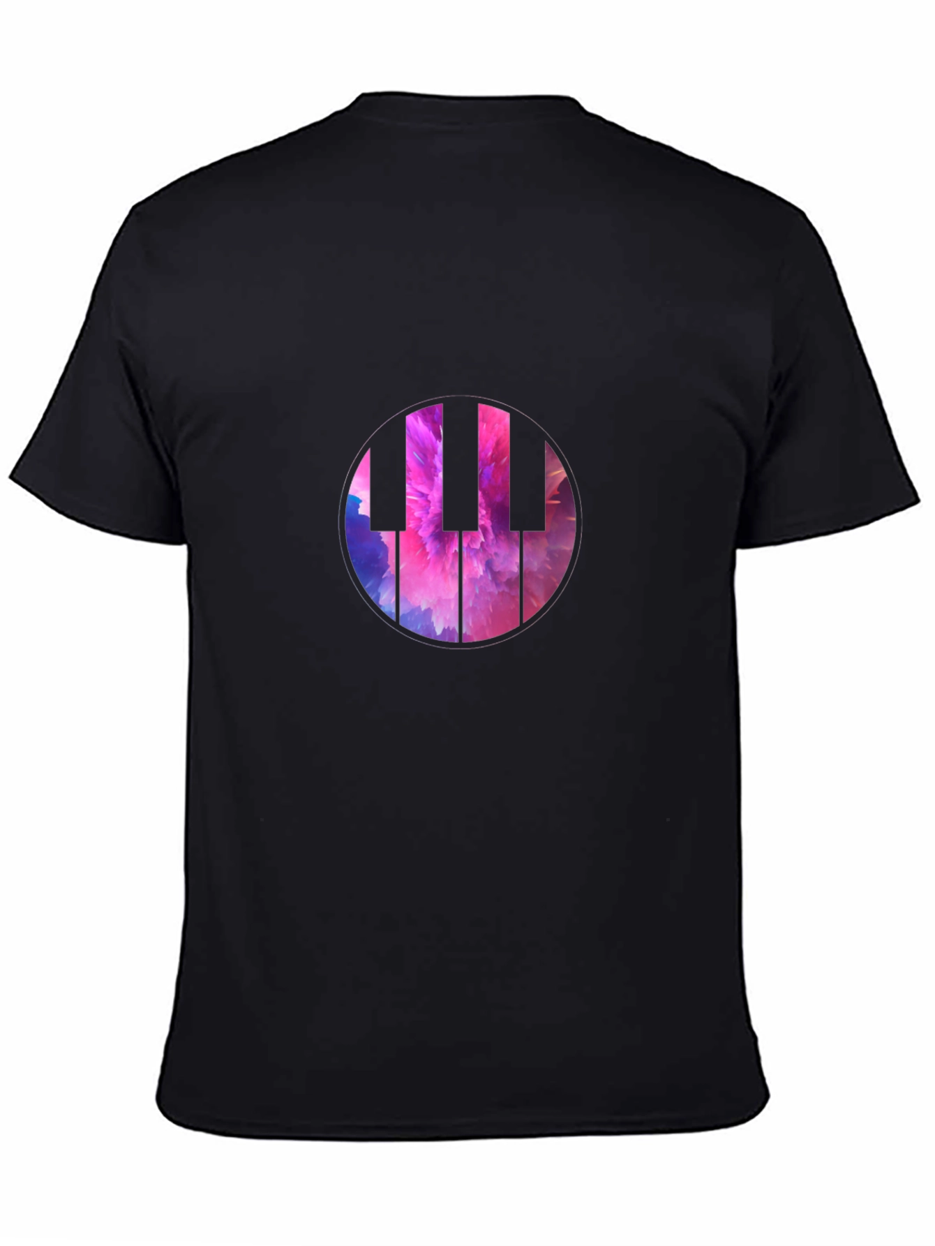 Piano Keys Graphic Tee - Abstract Music Shirt