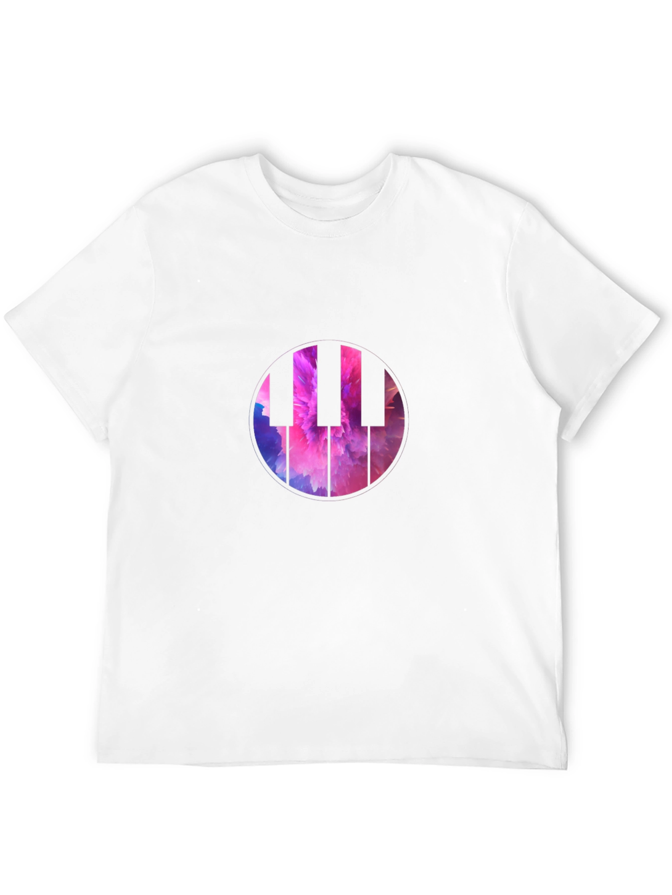 Piano Keys Graphic Tee - Abstract Music Shirt