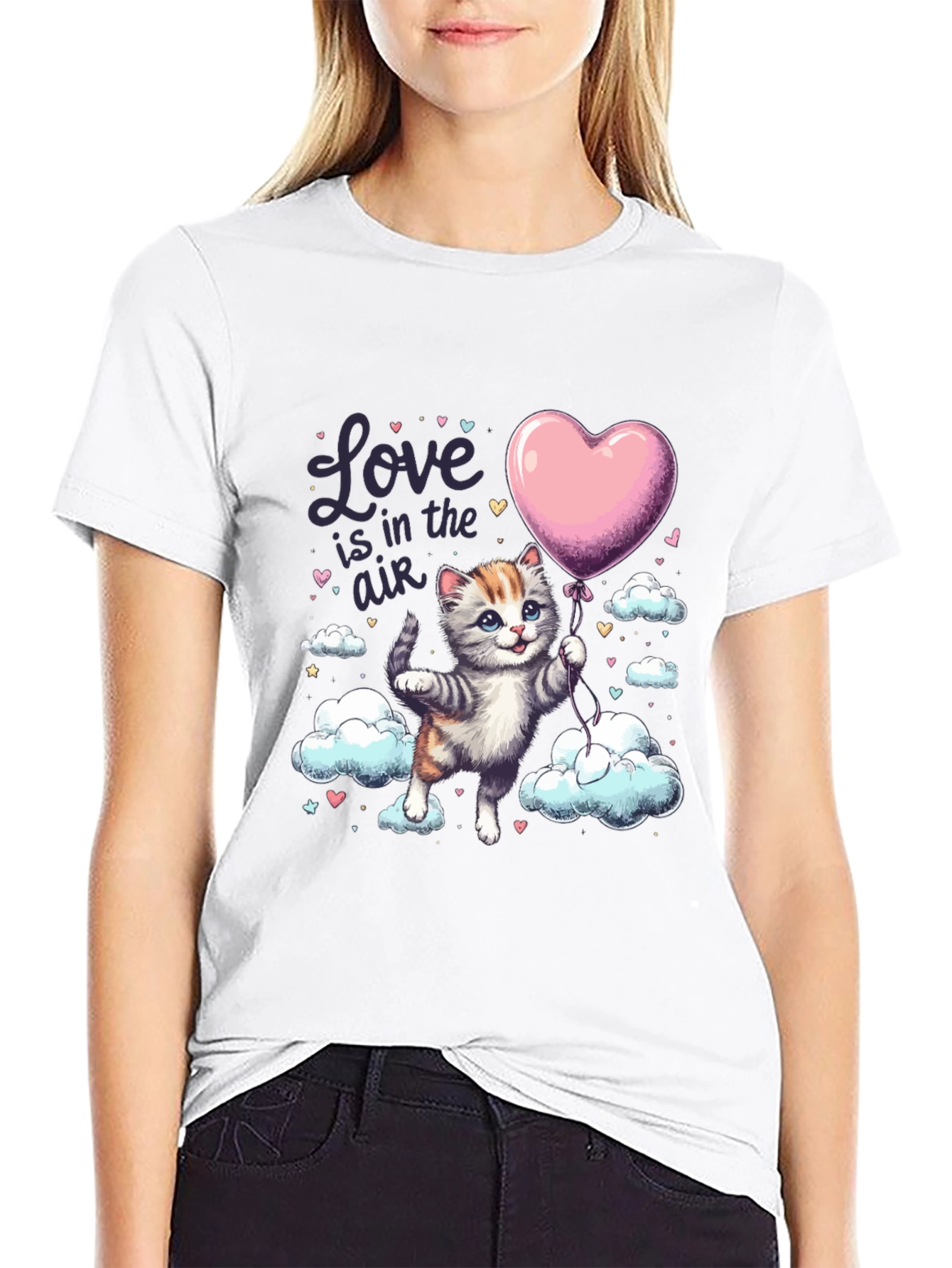 Love is in the Air Kitten T-Shirt