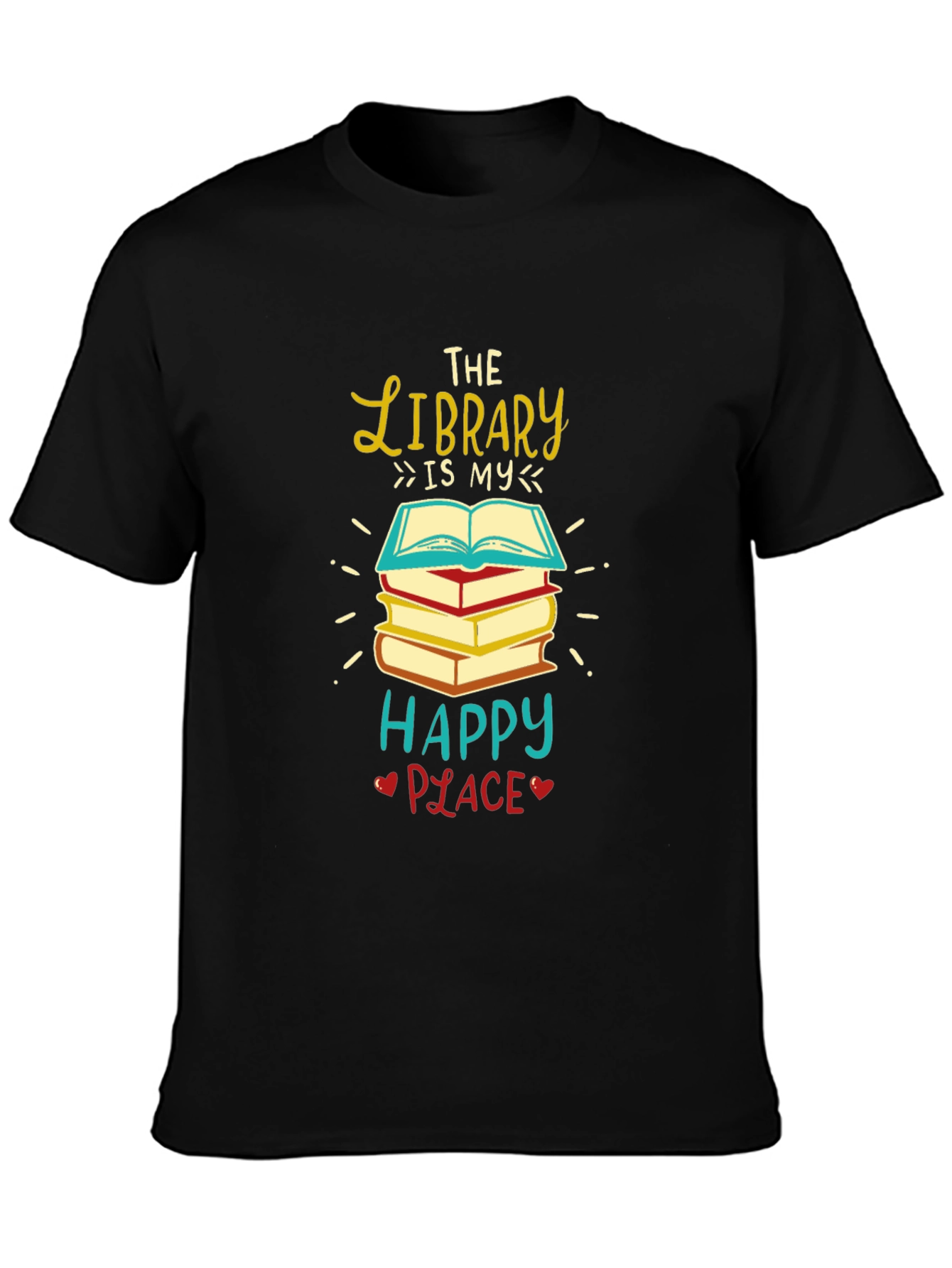 The Library is My Happy Place T-Shirt