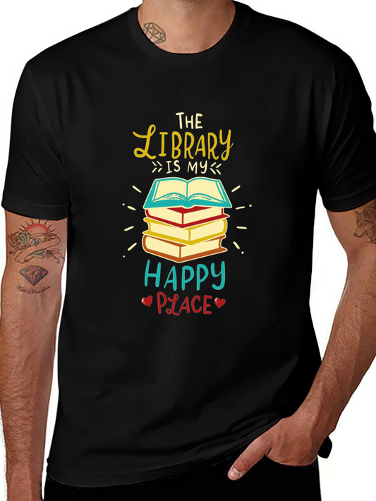 The Library is My Happy Place T-Shirt