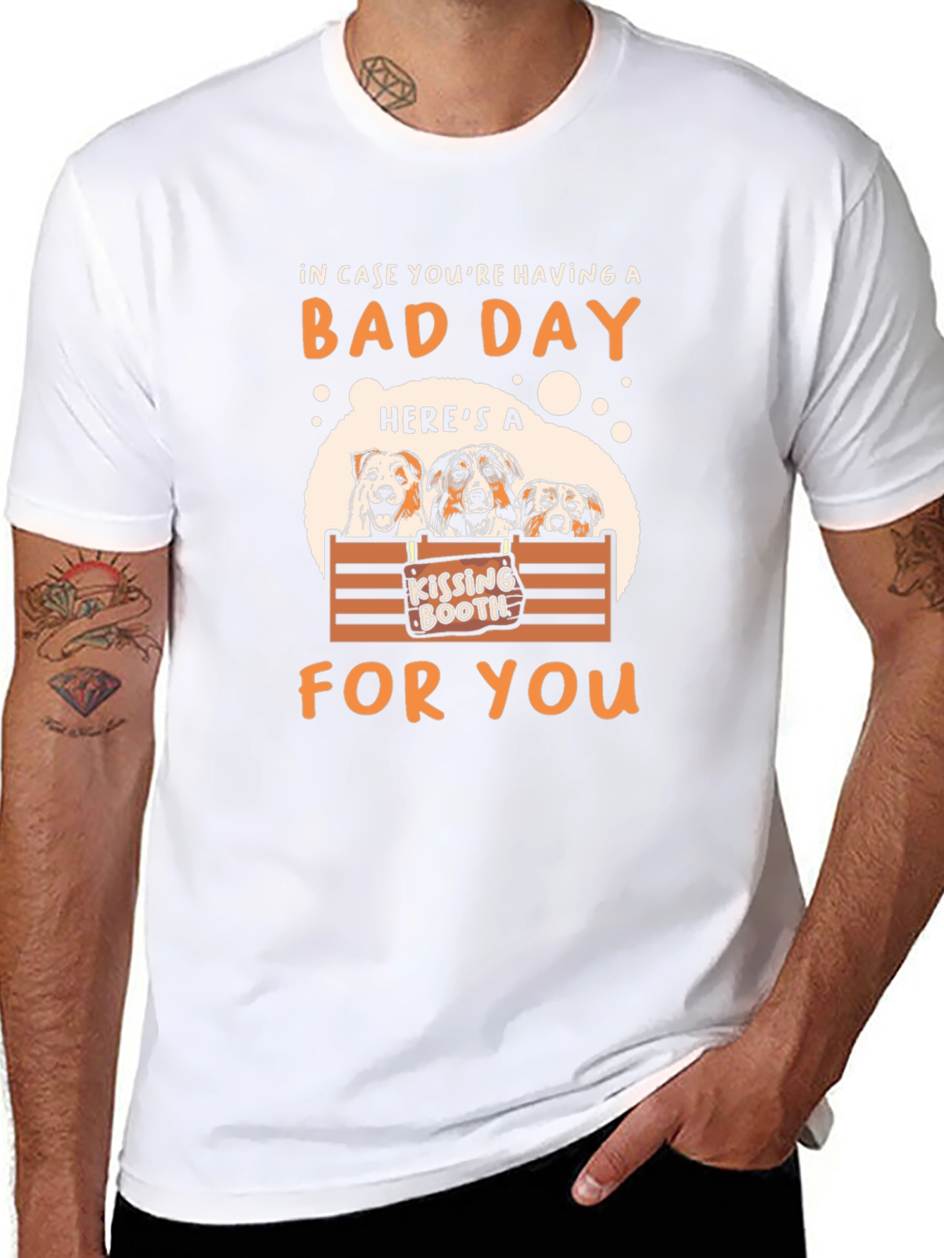 Bad Day? Kissing Booth Dogs Graphic T-Shirt