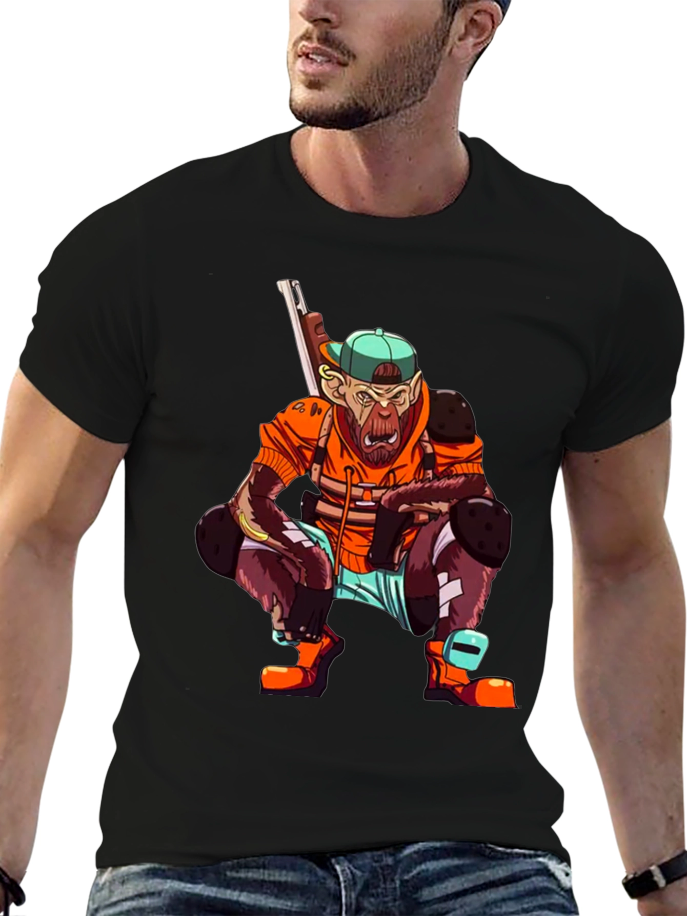Monkey Gamer Graphic Tee - Streetwear Style