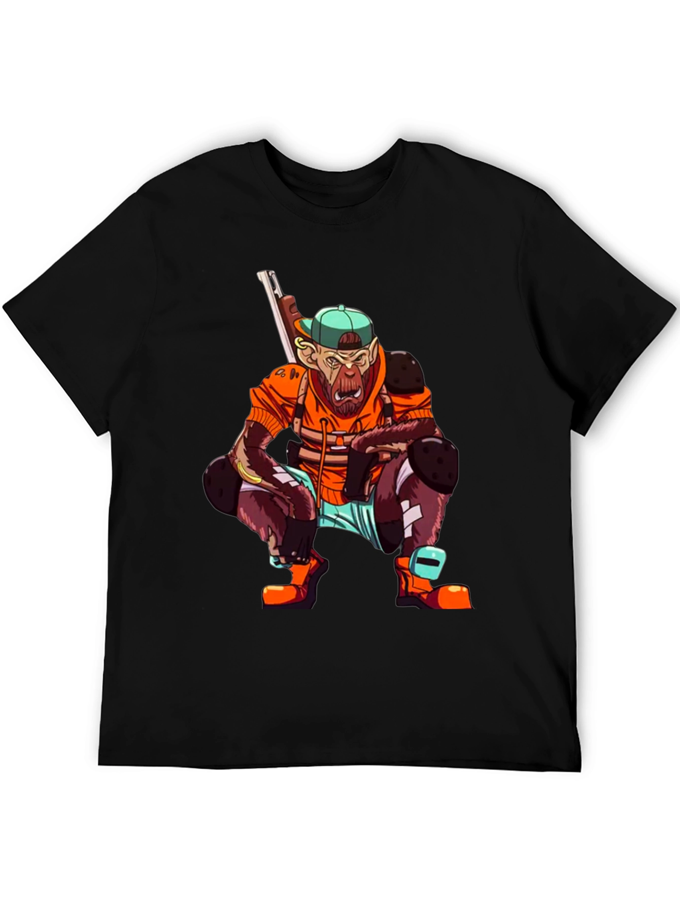 Monkey Gamer Graphic Tee - Streetwear Style
