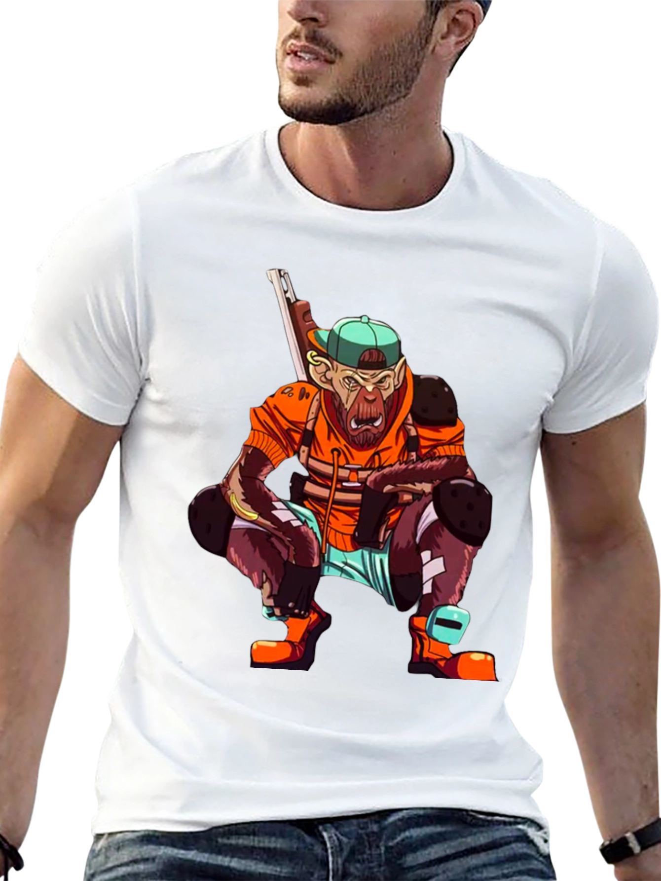 Monkey Gamer Graphic Tee - Streetwear Style