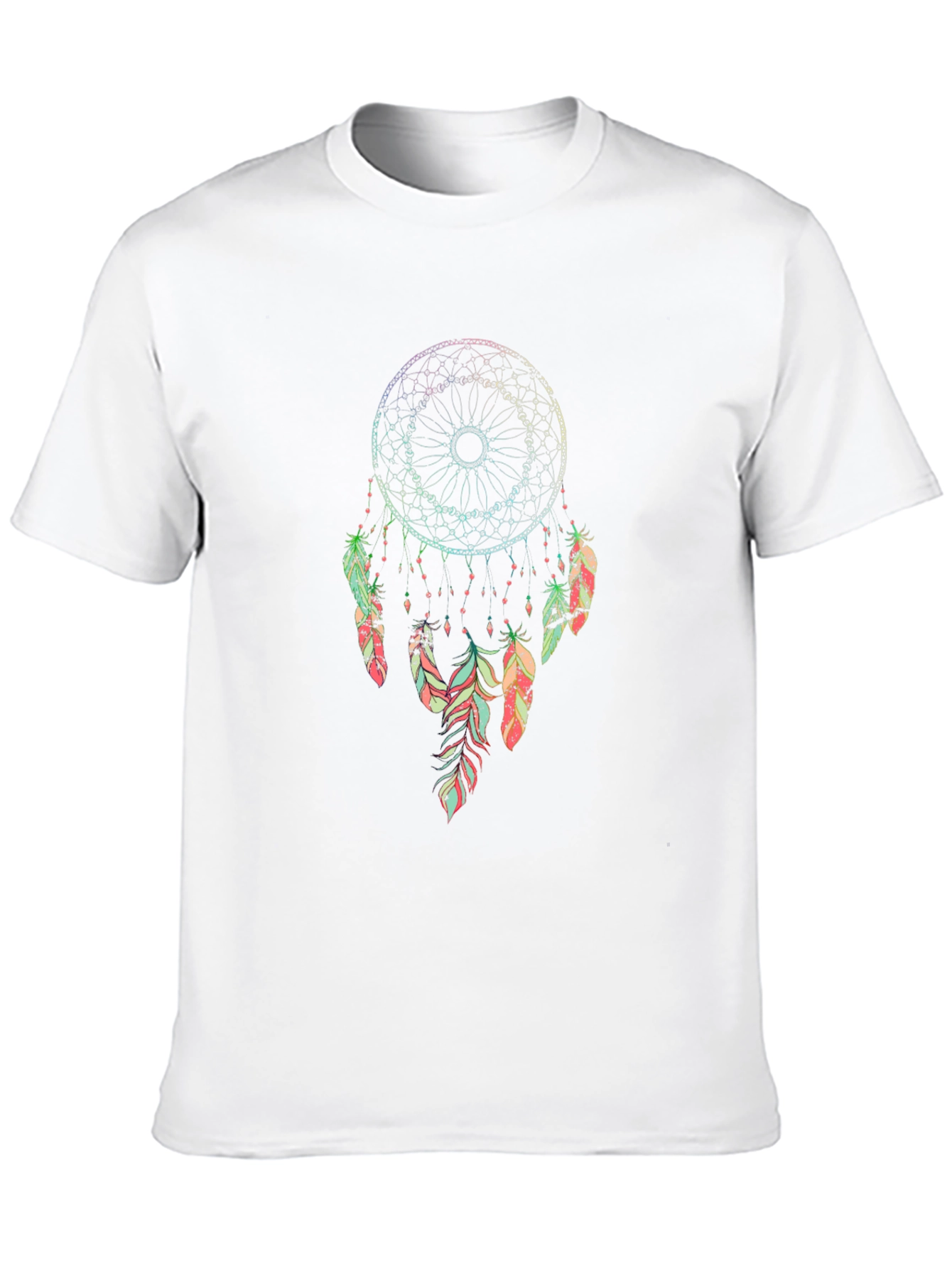 Dreamcatcher Graphic Tee - Bohemian Style Black T-Shirt