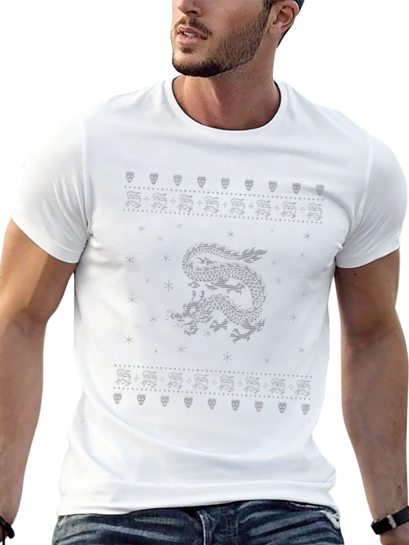 Mens Solid Black Crew Neck T-Shirt